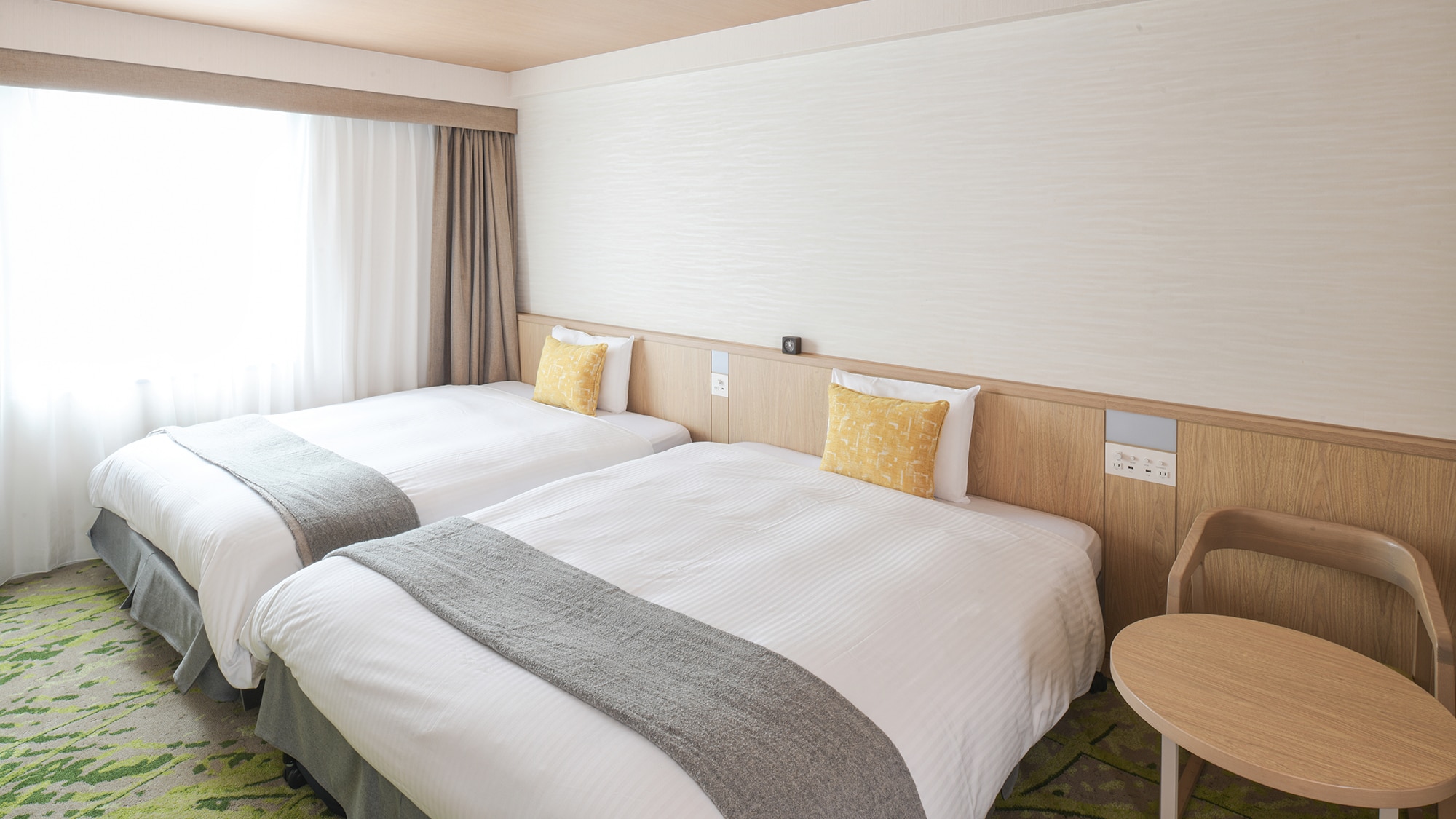 寬敞的 2 間臥室 ☆ 26 平方米 ☆ 150cm×2 ☆ 可容納 1 至 4 位成人。