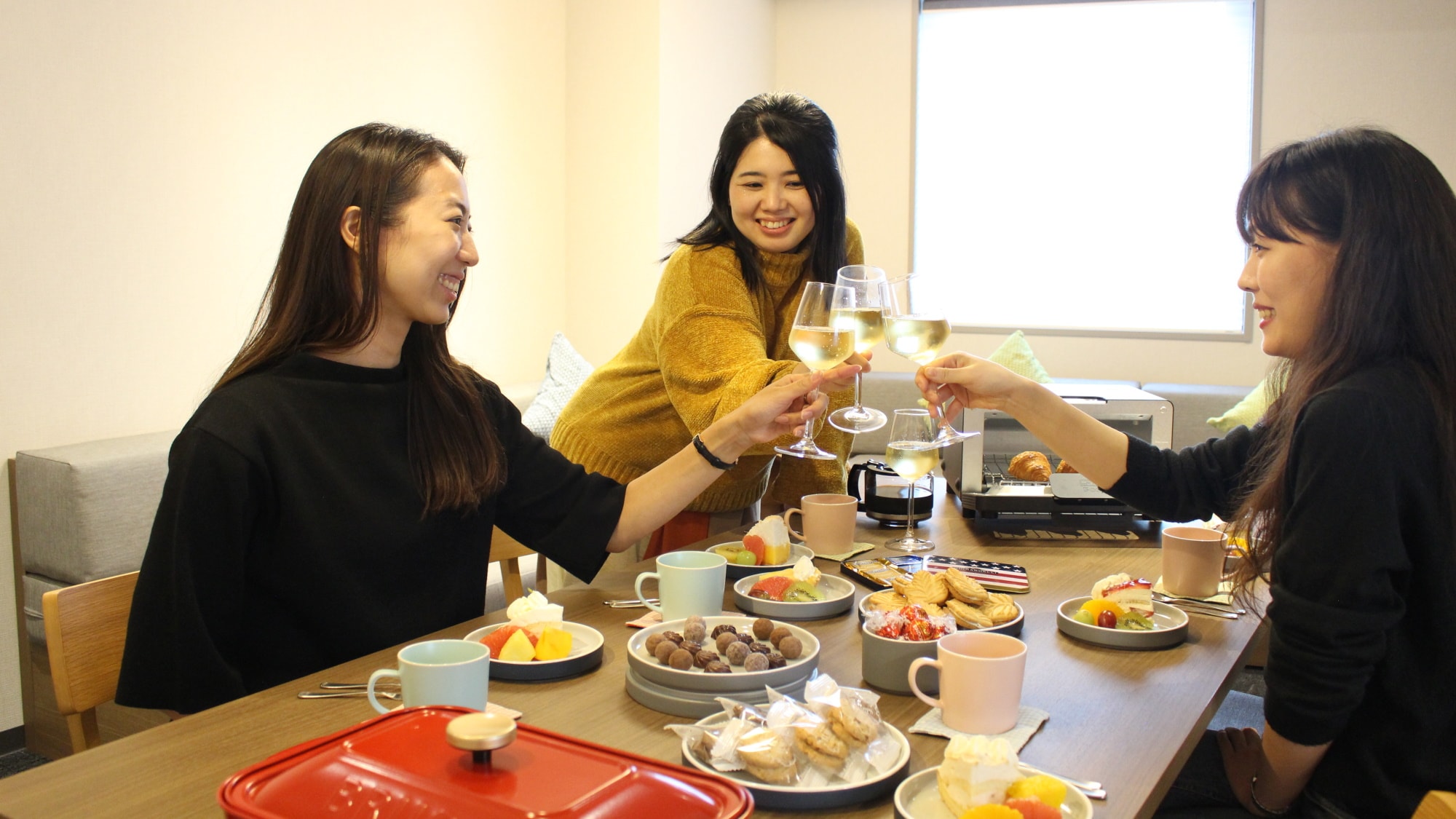 公寓酒店的女生聚会♪