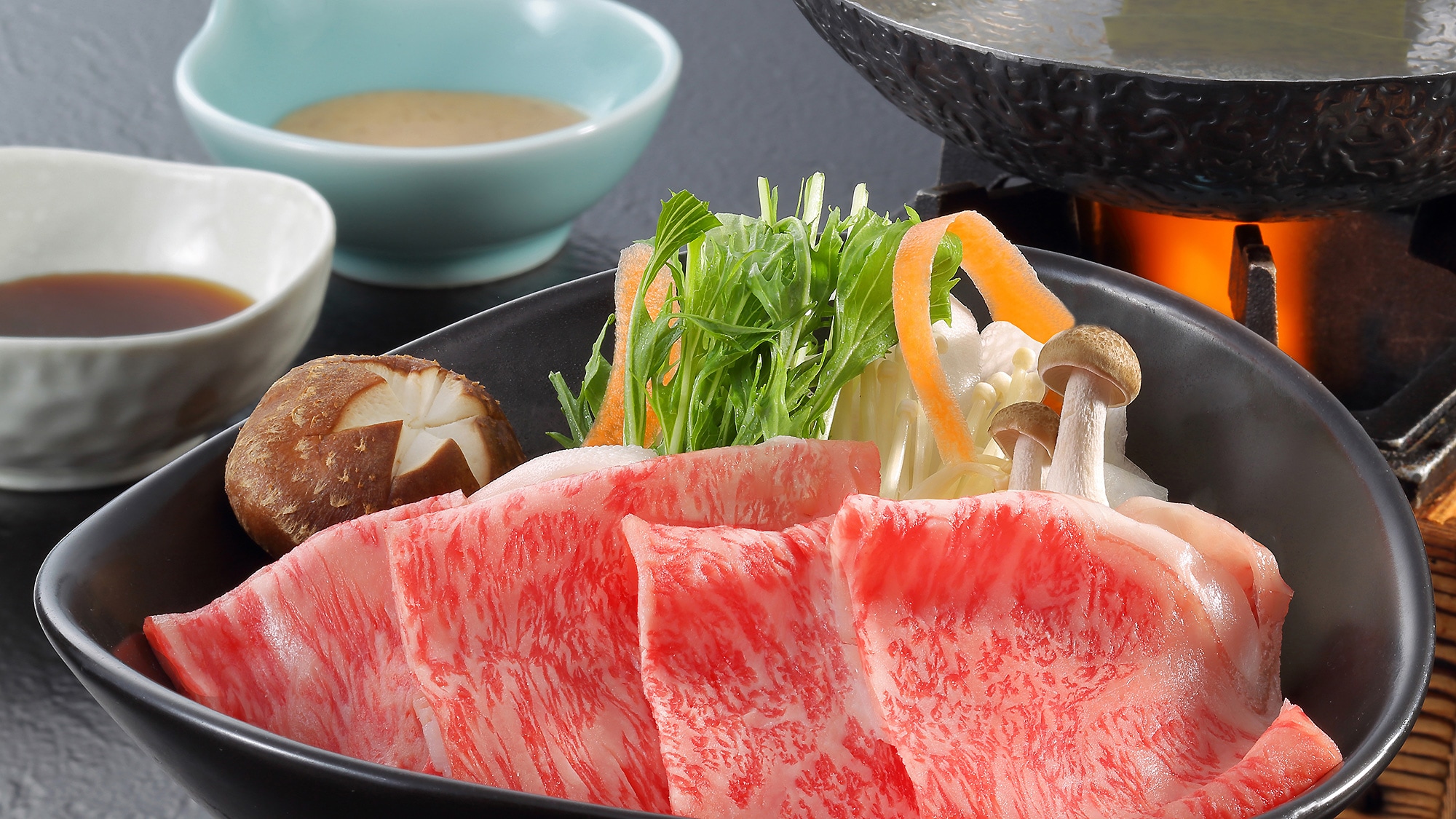 [Supper] Yamagata beef shabu-shabu set