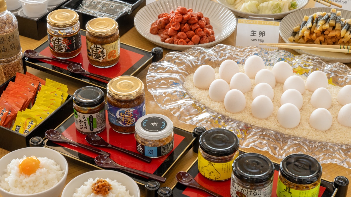 <Halftime> Breakfast buffet *Image of rice accompaniment corner