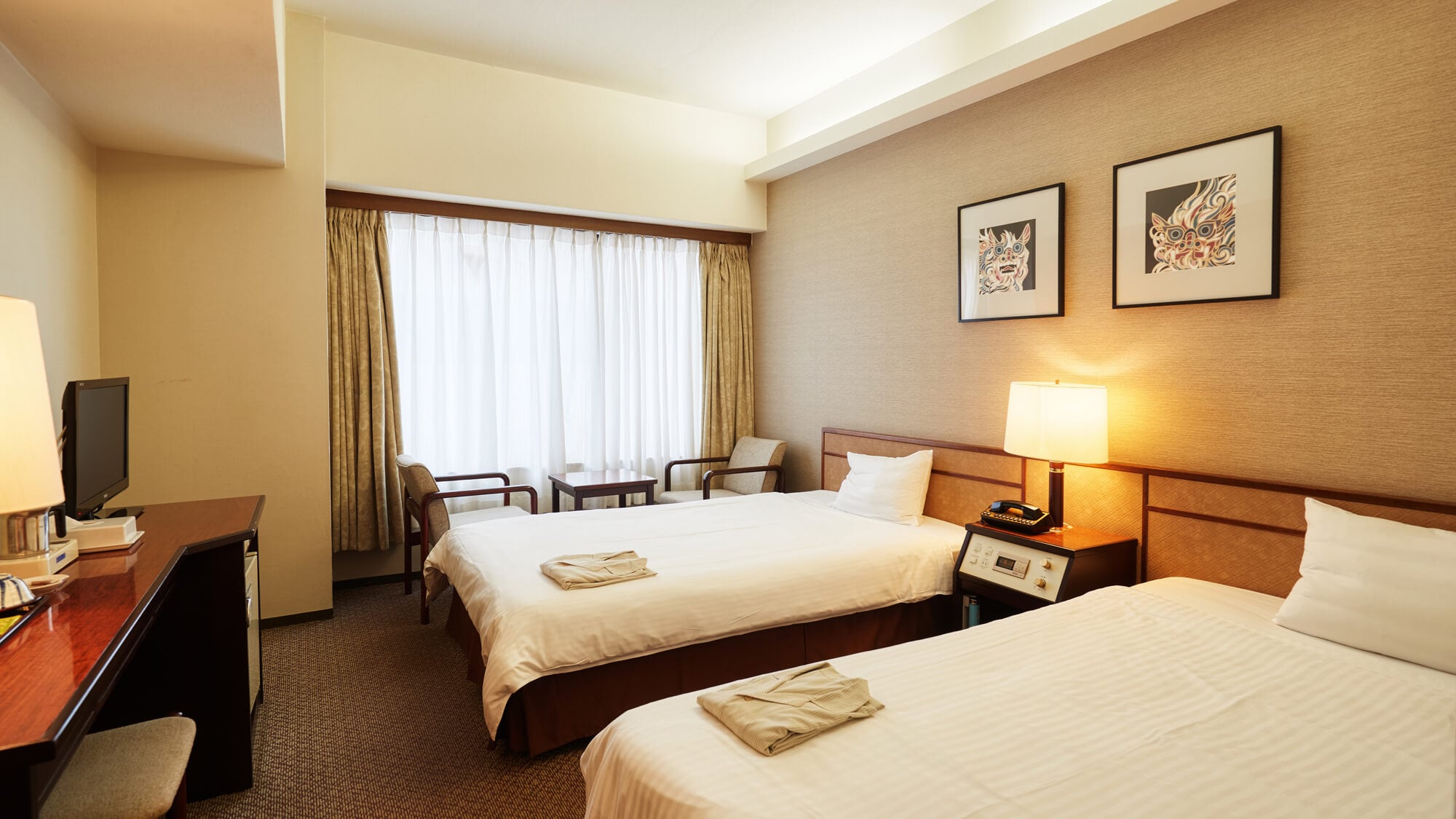 ◆Triple room (twin + extra bed) [20m2]
