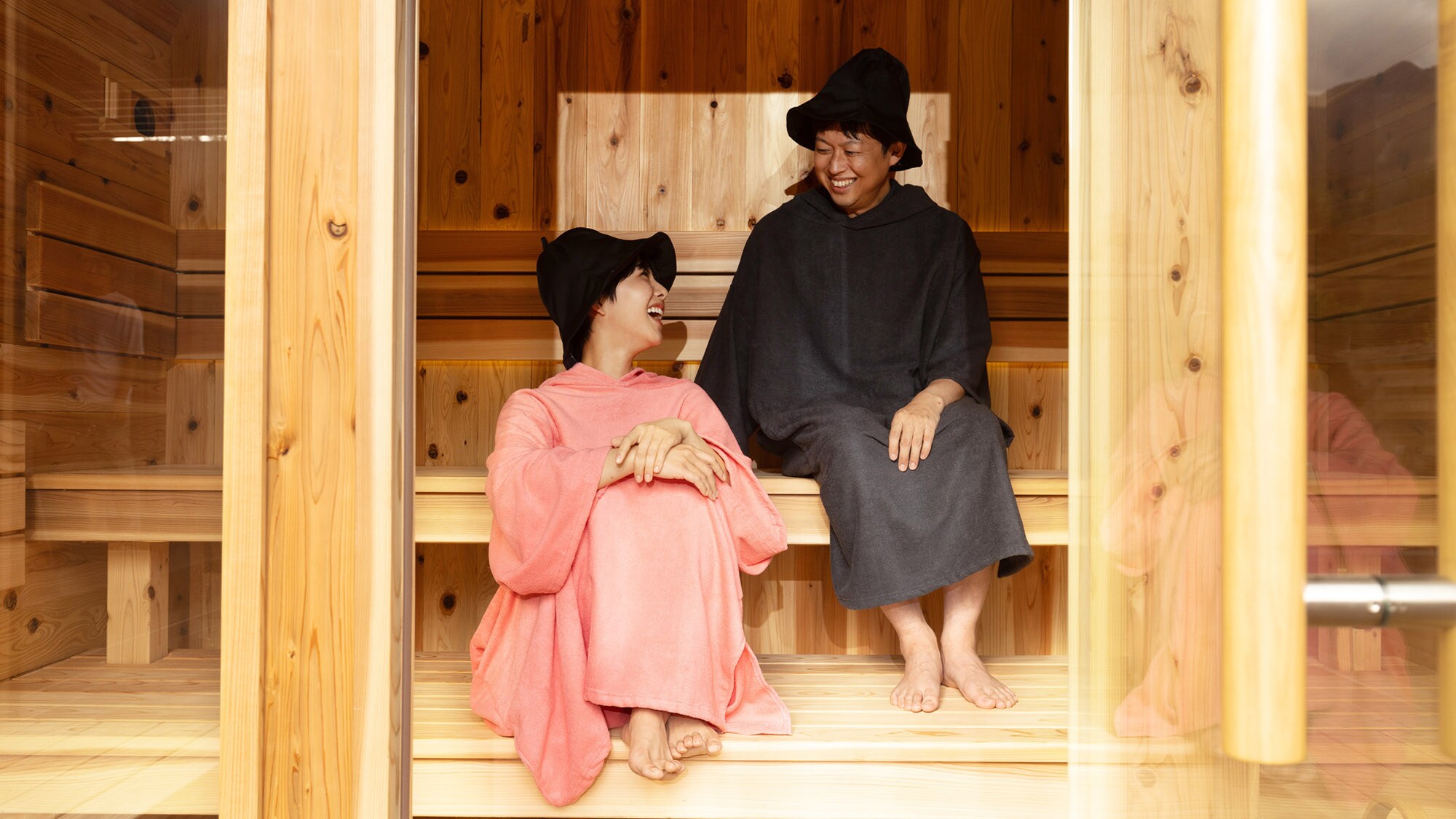 ・[桑拿] 因為是私人房間，所以可以和喜愛桑拿的家人、朋友一起享受桑拿的樂趣。