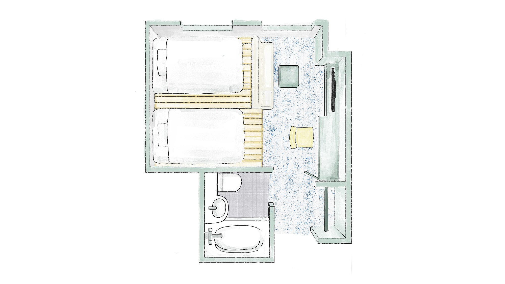 Twin/Theater Layout A