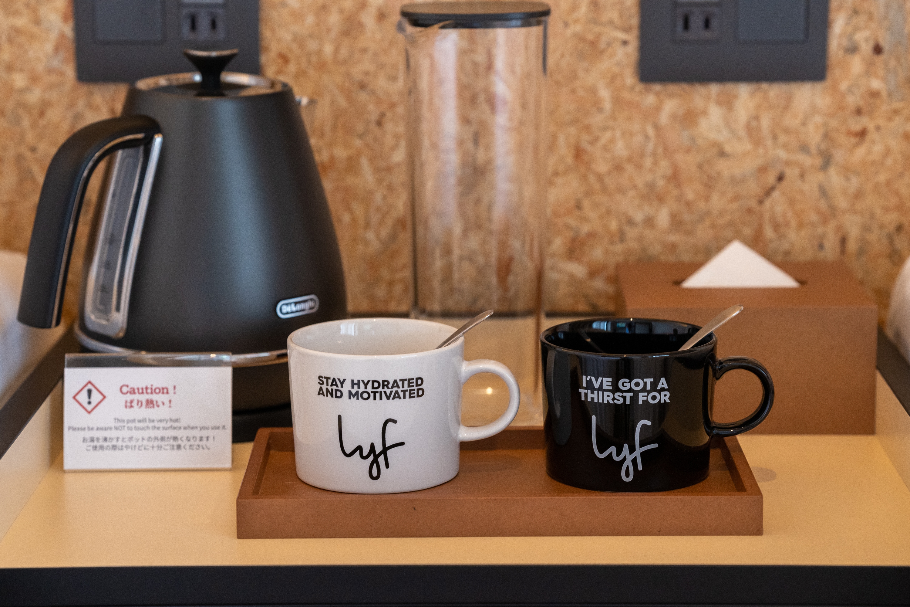 Kettle and bottles etc.