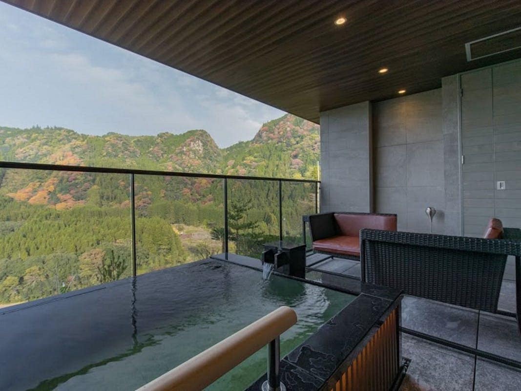 [Onsen open-air bath, villa, Japanese-Western style room] (Deluxe) [No smoking]