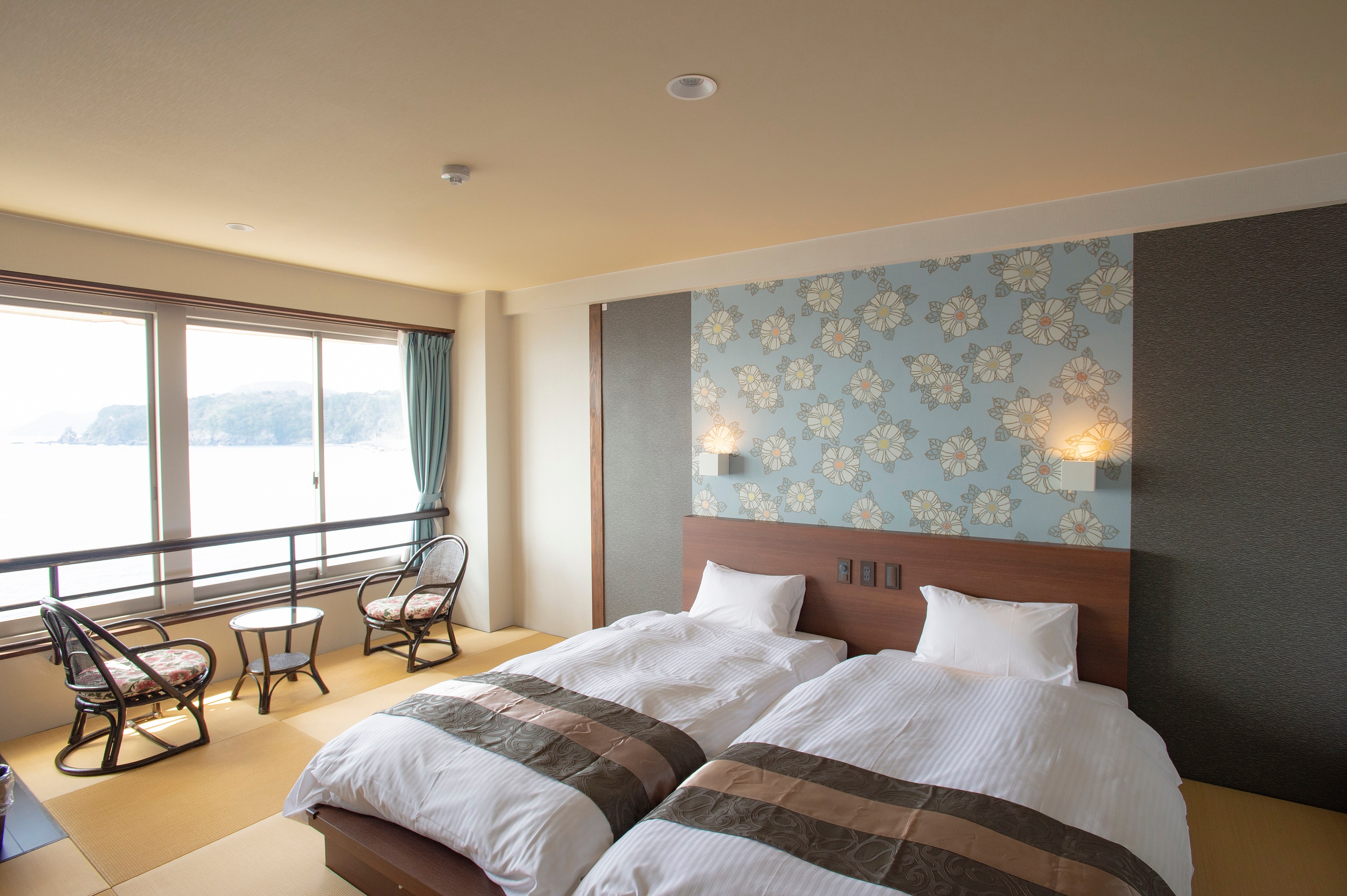 Ocean view Japanese-style room standard twin 10 tatami mats