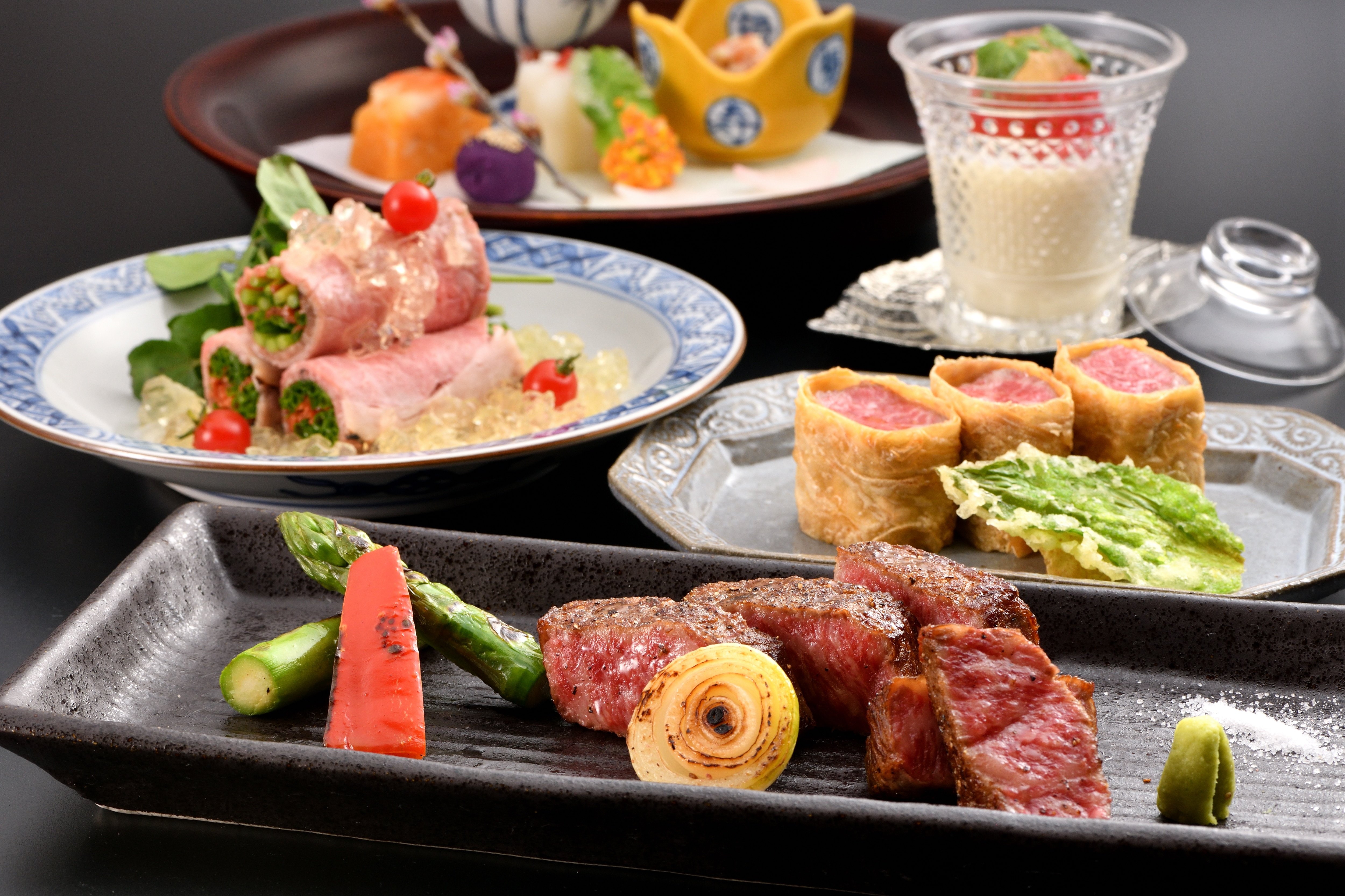 Hình ảnh món ăn Kaiseki bò Kyotanba Hirai