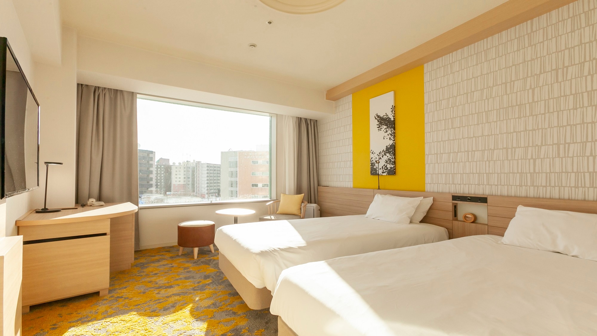 [Standard twin room (21㎡)] Standard floor (3rd to 12th floor) Spacious room even though it is standard