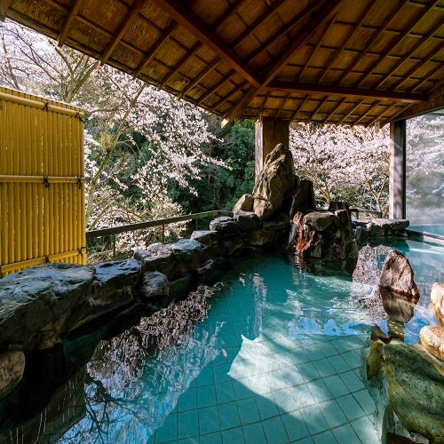 Open-air bath spring