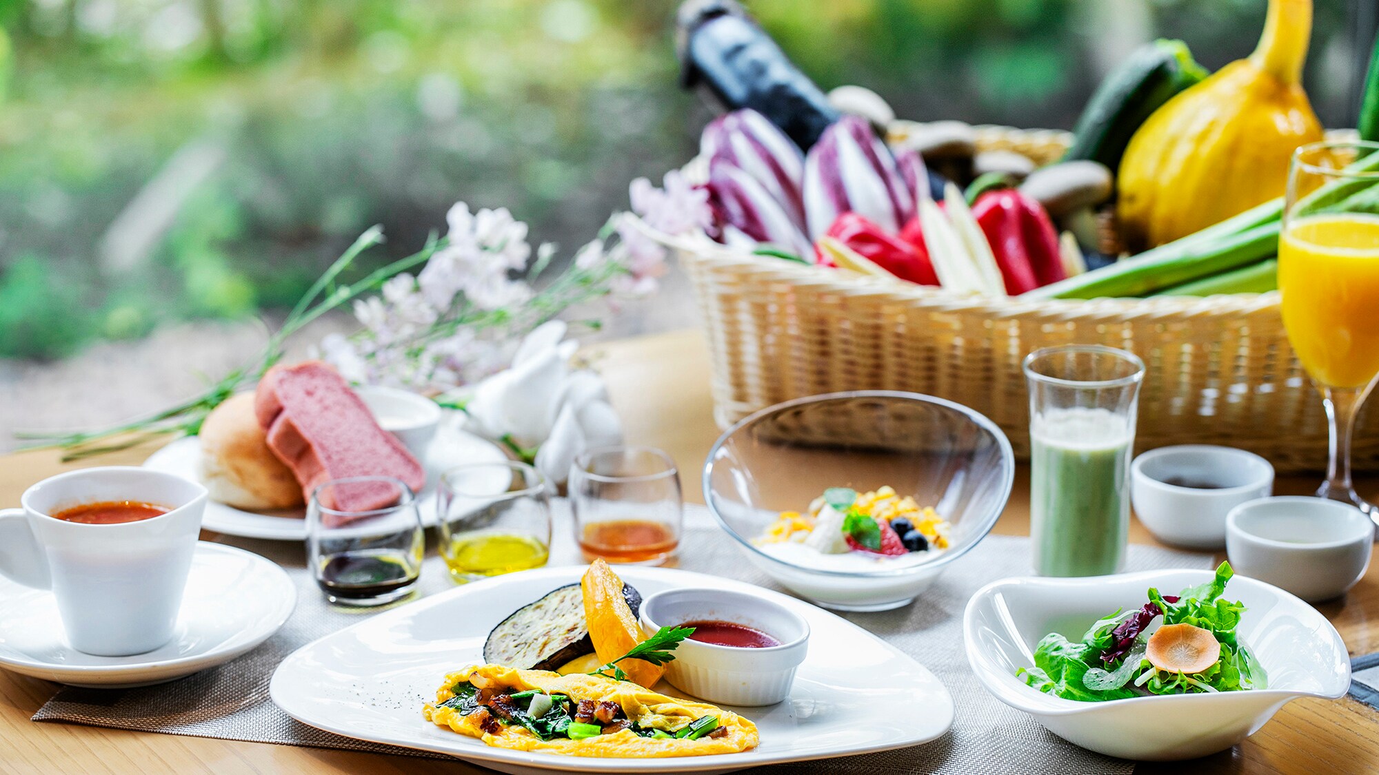 [早餐] [健康與美麗] 蔬菜侍酒師主廚監督。讓您的身體愉悅的奢華早晨。