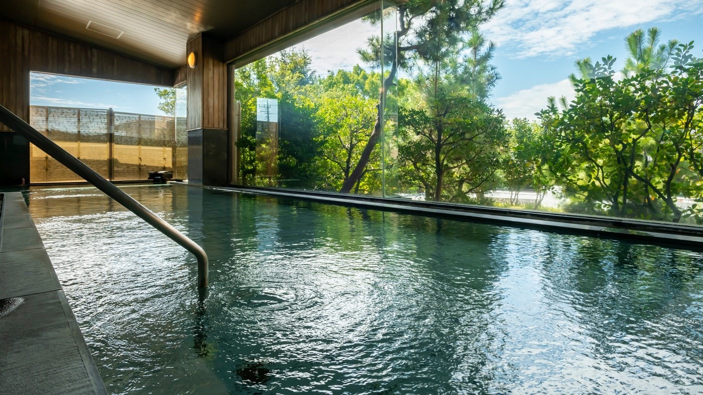 [Large public bath] Even Lord Shingen was soothed by the bath