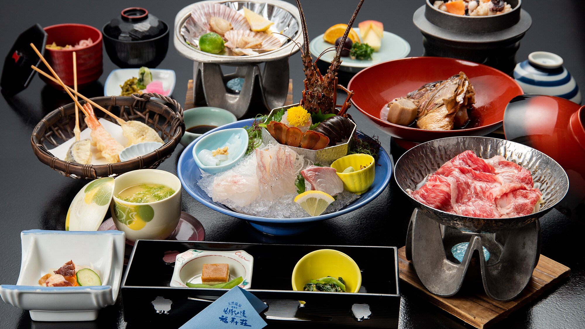 [Dinner example] Enjoy spiny lobster and Matsusaka beef in a luxurious kaiseki dinner!
