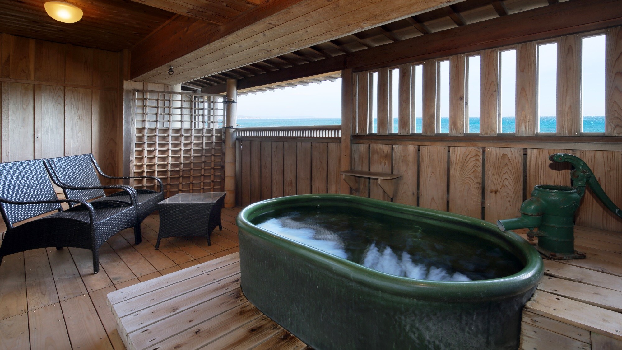 New beach feel "Jin ni" open-air bath...☆