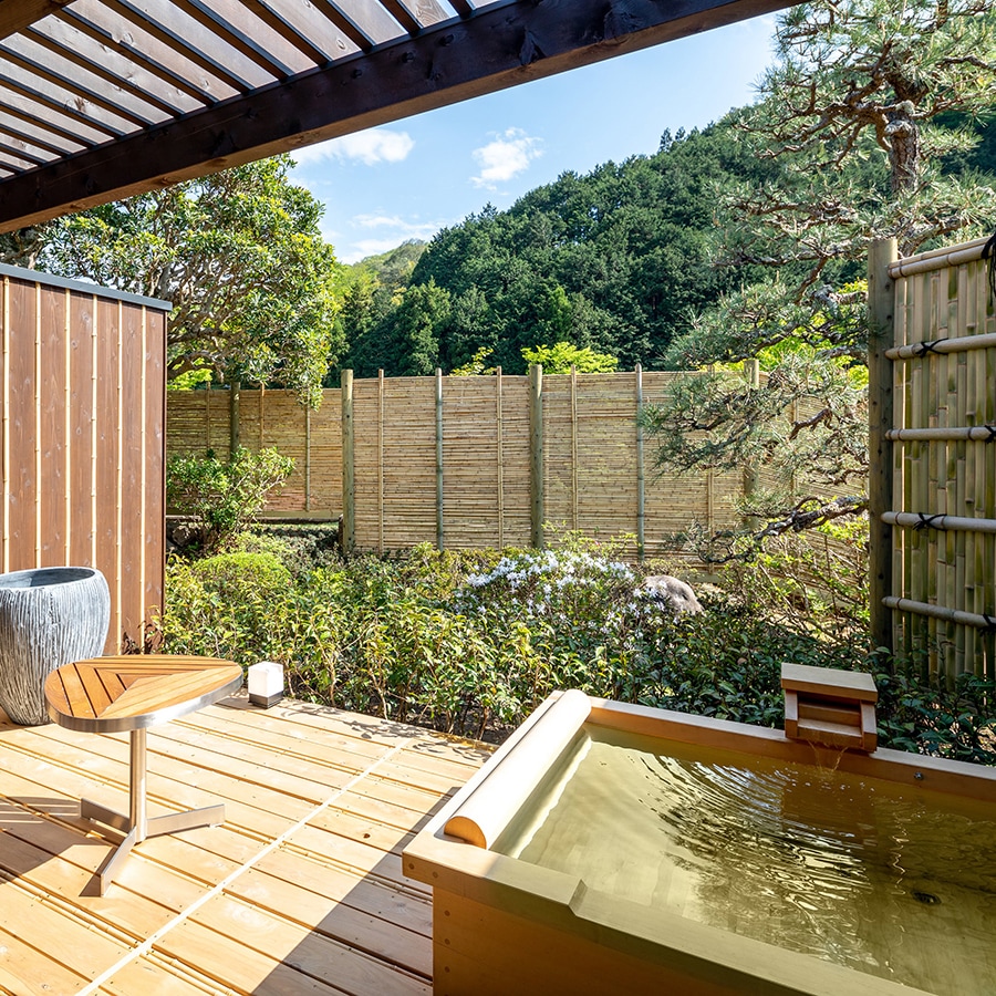 ≪Special floor≫ [Open-air bath + hot spring terrace] Japanese and Western room A OPEN in 2019 (example: votive tablet)