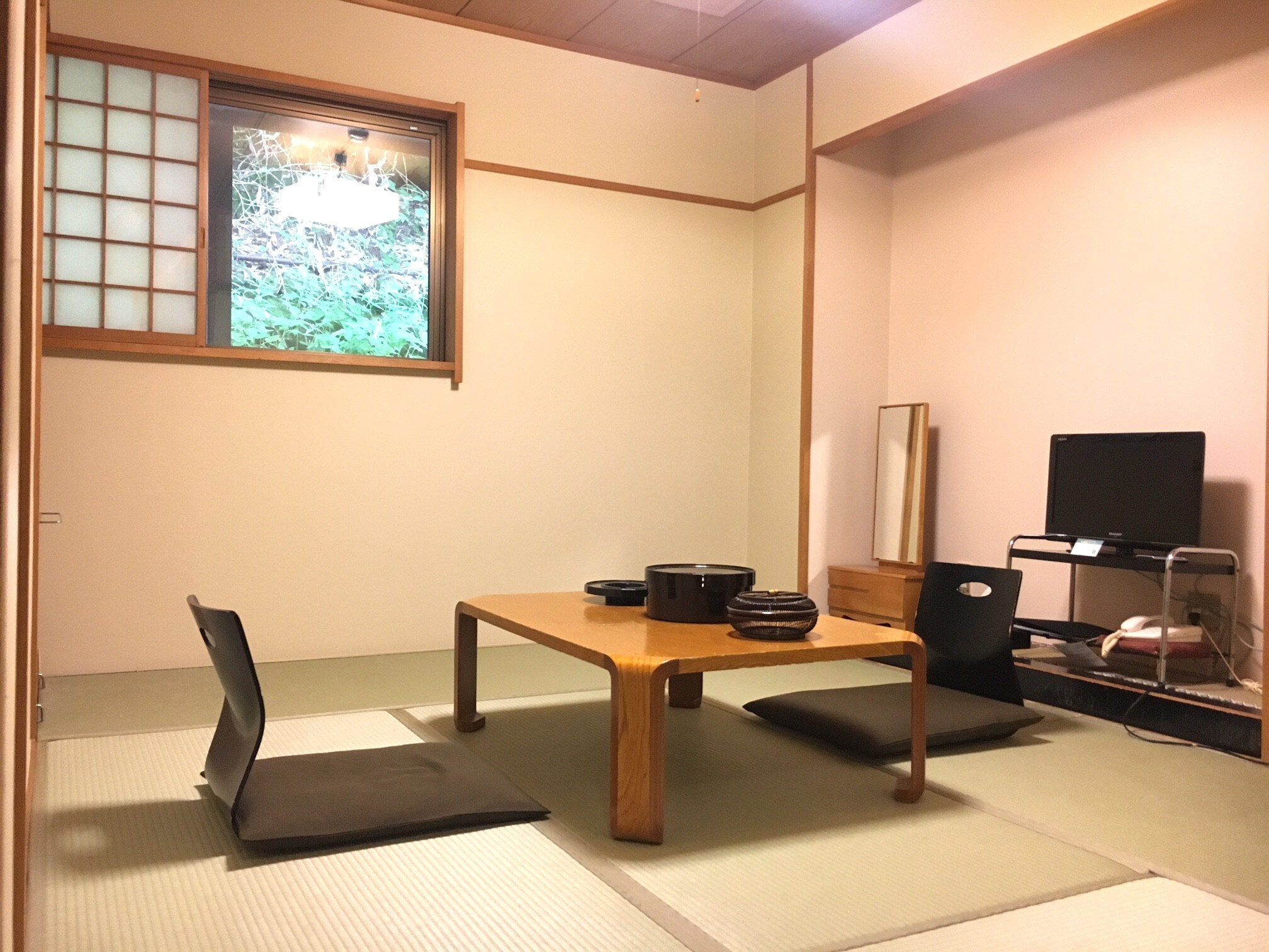 6 tatami mats in translation (no toilet / no view)