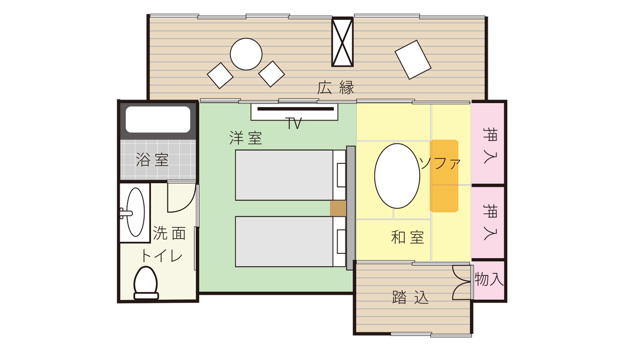 套房 日西式客房 附獨立衛浴 60.9平方公尺 26號房間