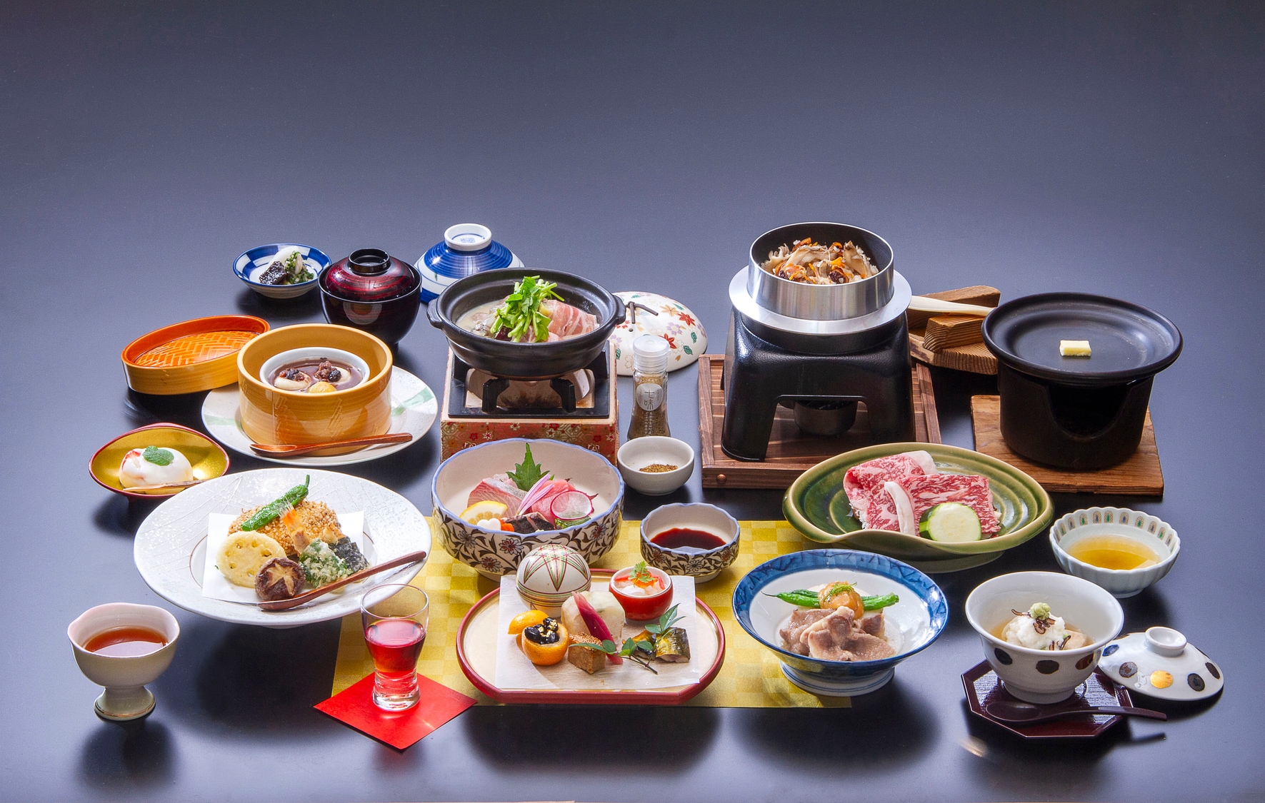 [2025 Winter ◆ Shimane and Sanin Seasonal Delicacies Kaiseki Kaiseki] A kaiseki course meal made with plenty of seasonal ingredients from Shimane's local brands