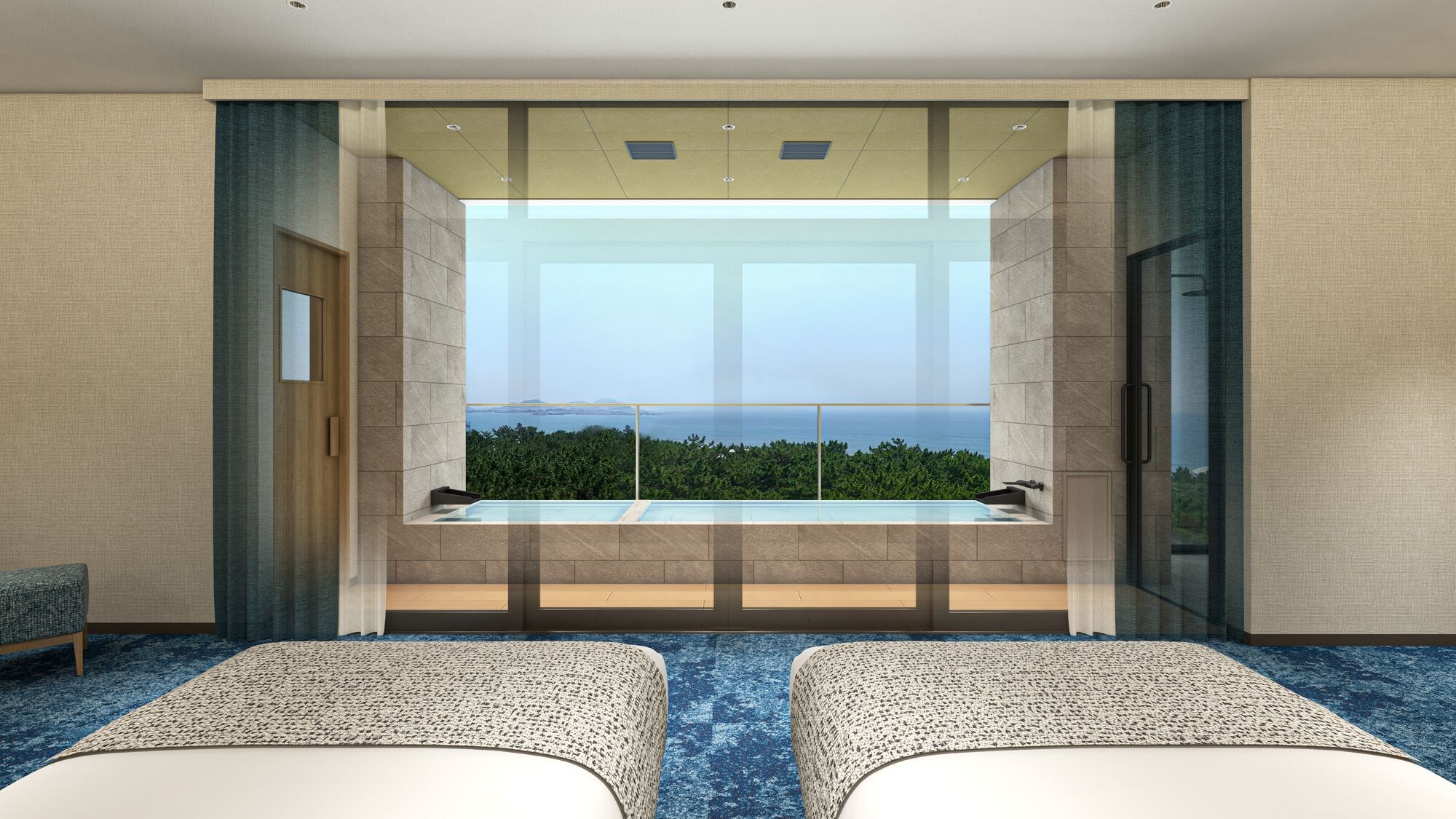 [New] Deluxe room with open-air bath (with sauna) / 70 square meters *Image