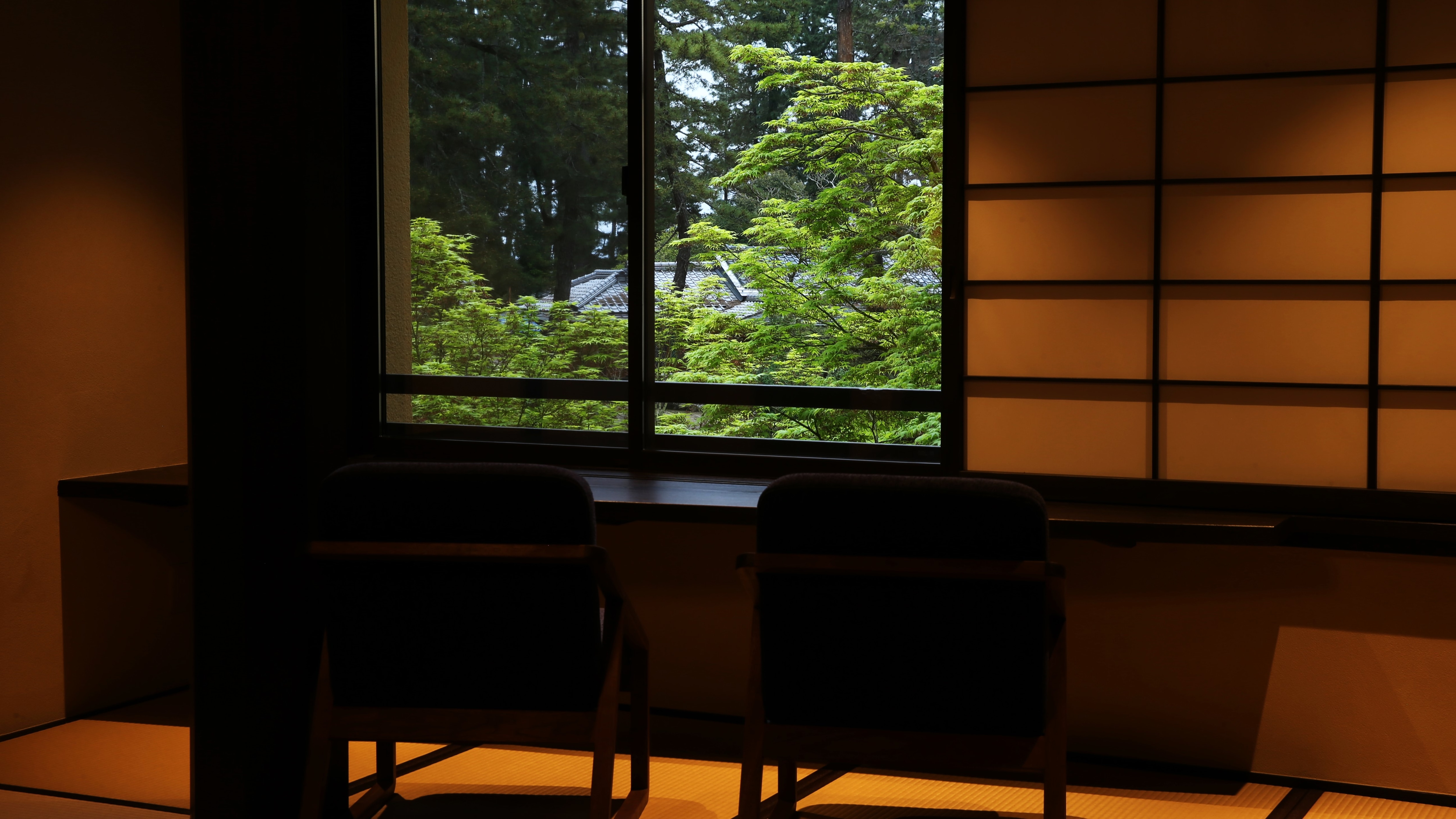 Japanese-style room with a view of Amanohashidate