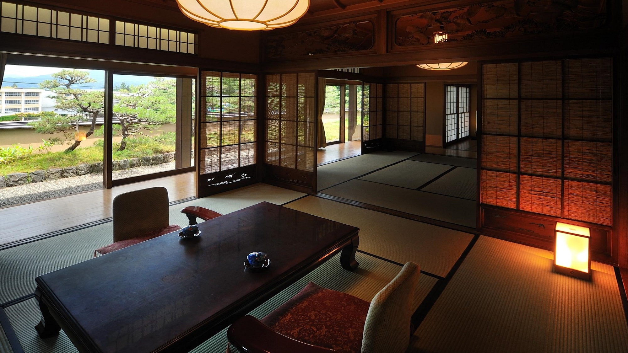 Tsukioka Hotel's proud guest room <Senkeien Hinoki> Traditional guest room relocated from the Taisho era