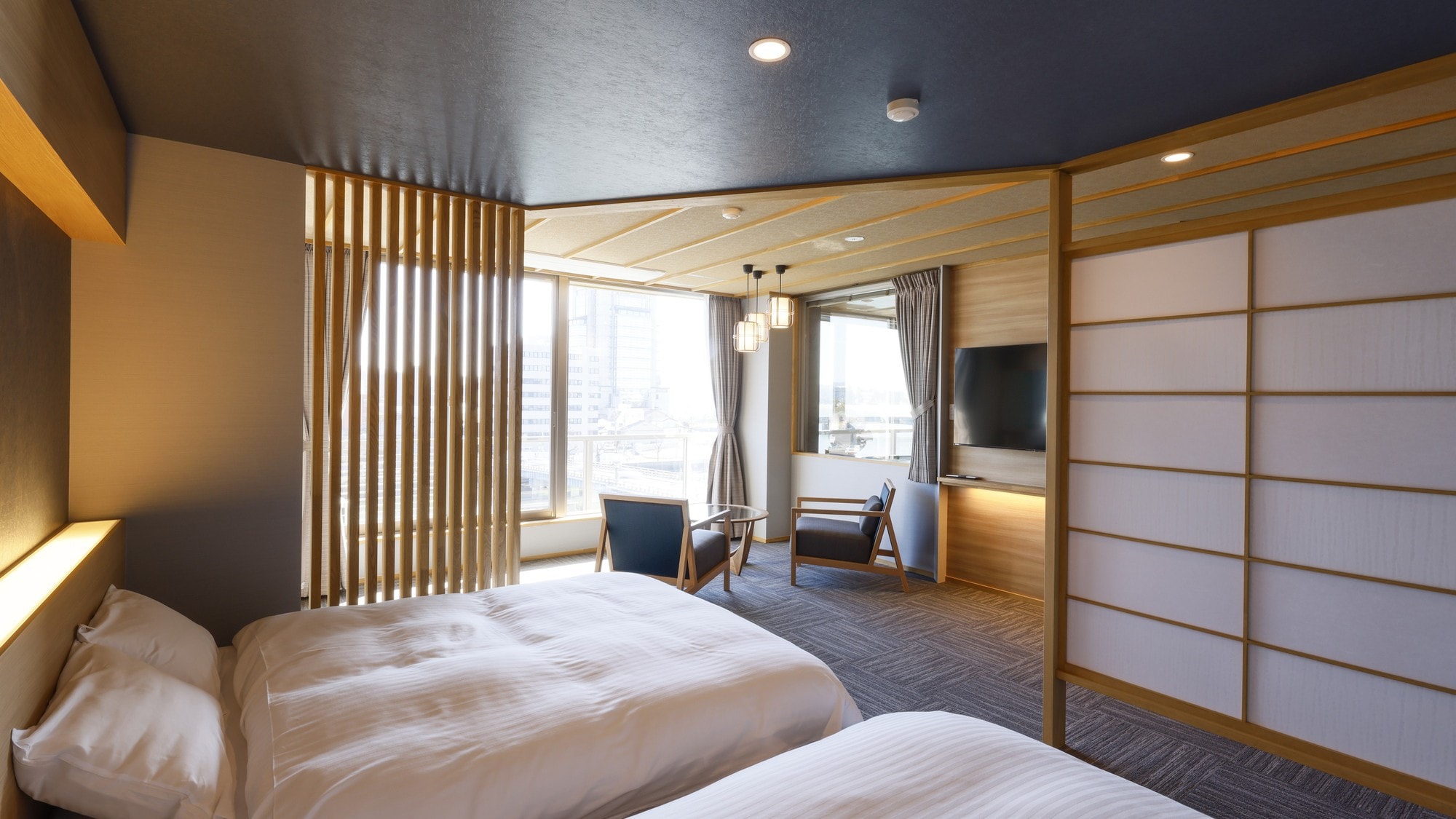 5th floor twin room with fine view bath / example