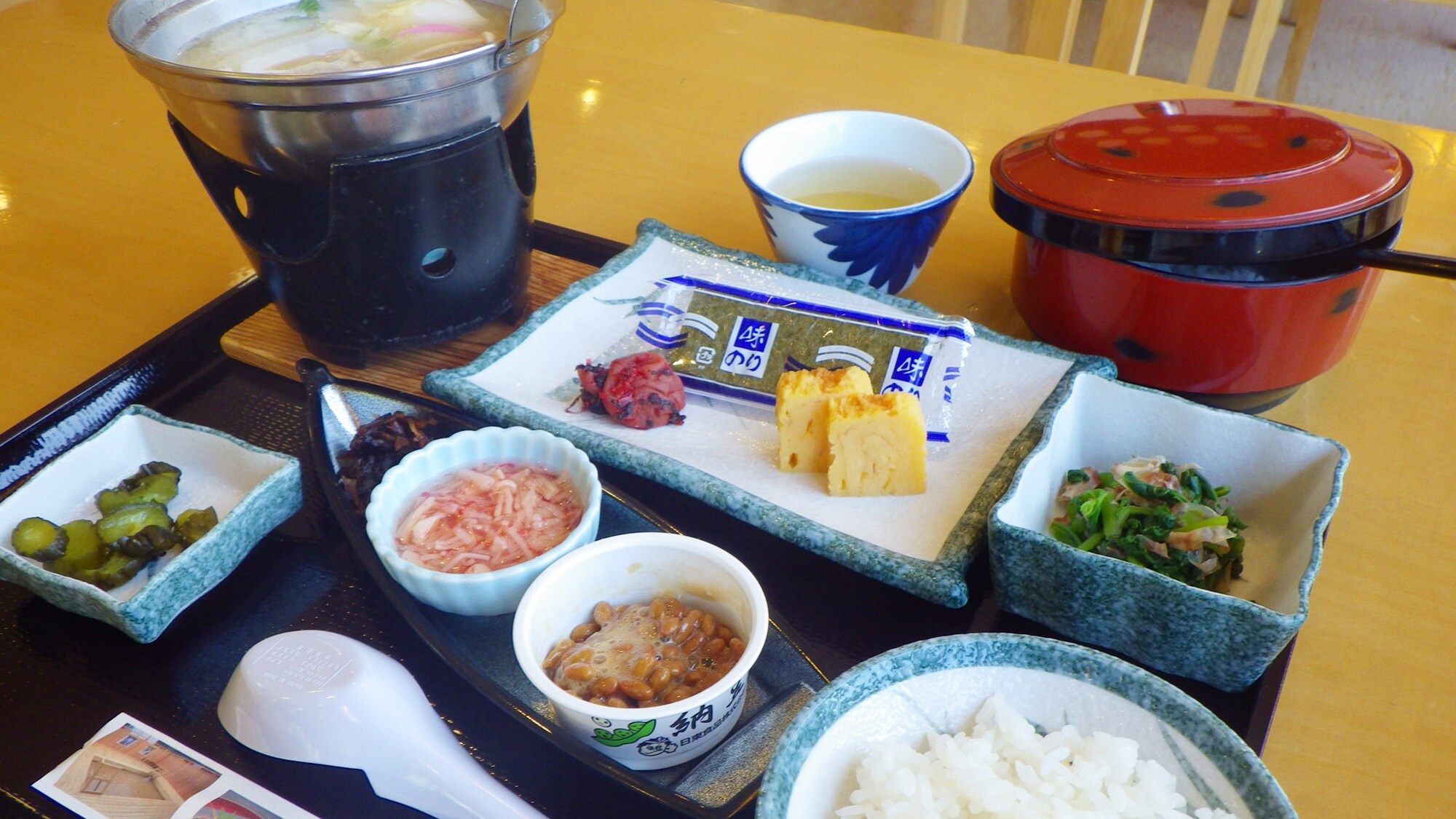 * [Breakfast example] Good nutrition from the morning! I'll have delicious rice!