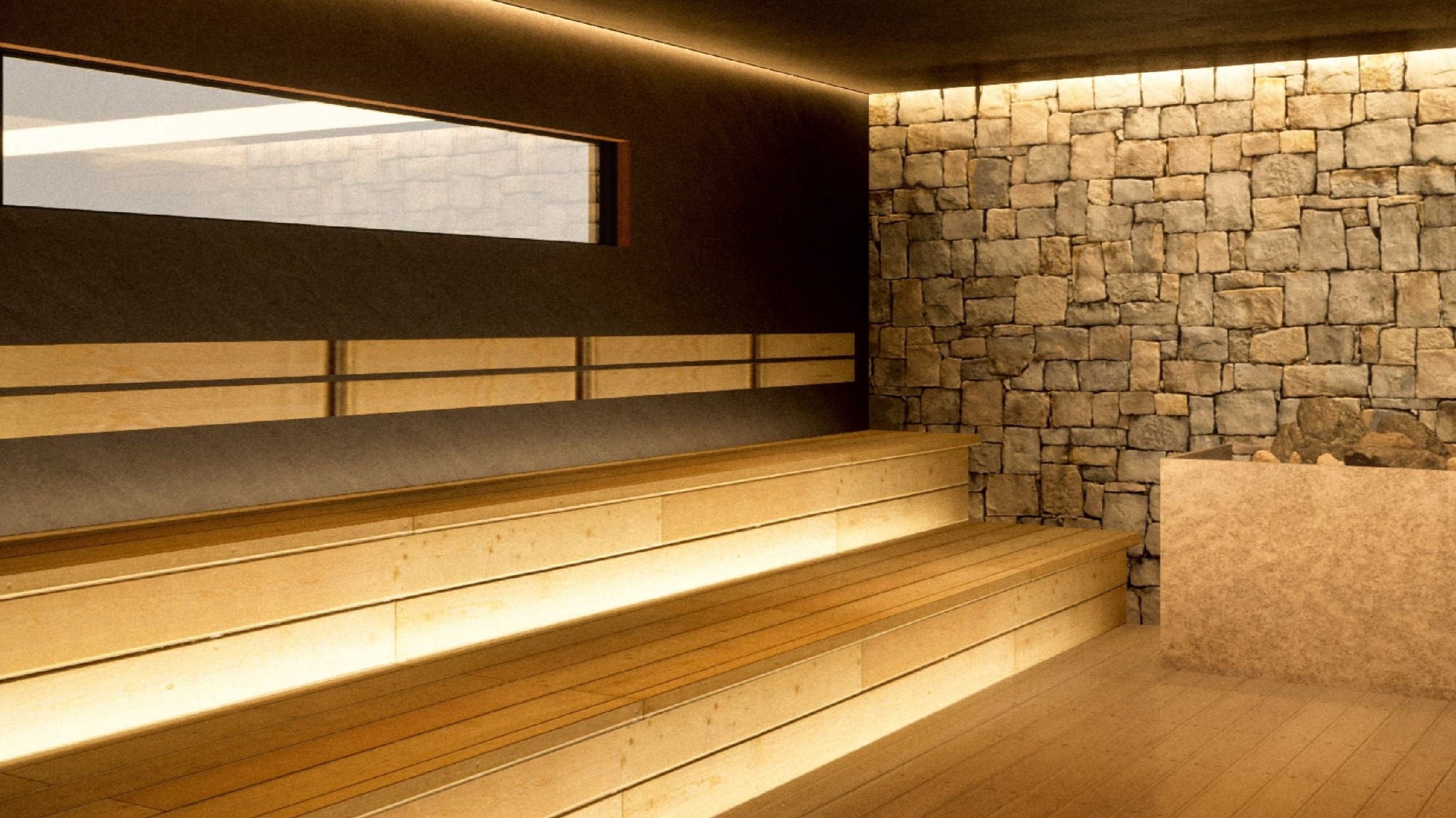 Men's large bath sauna (image)