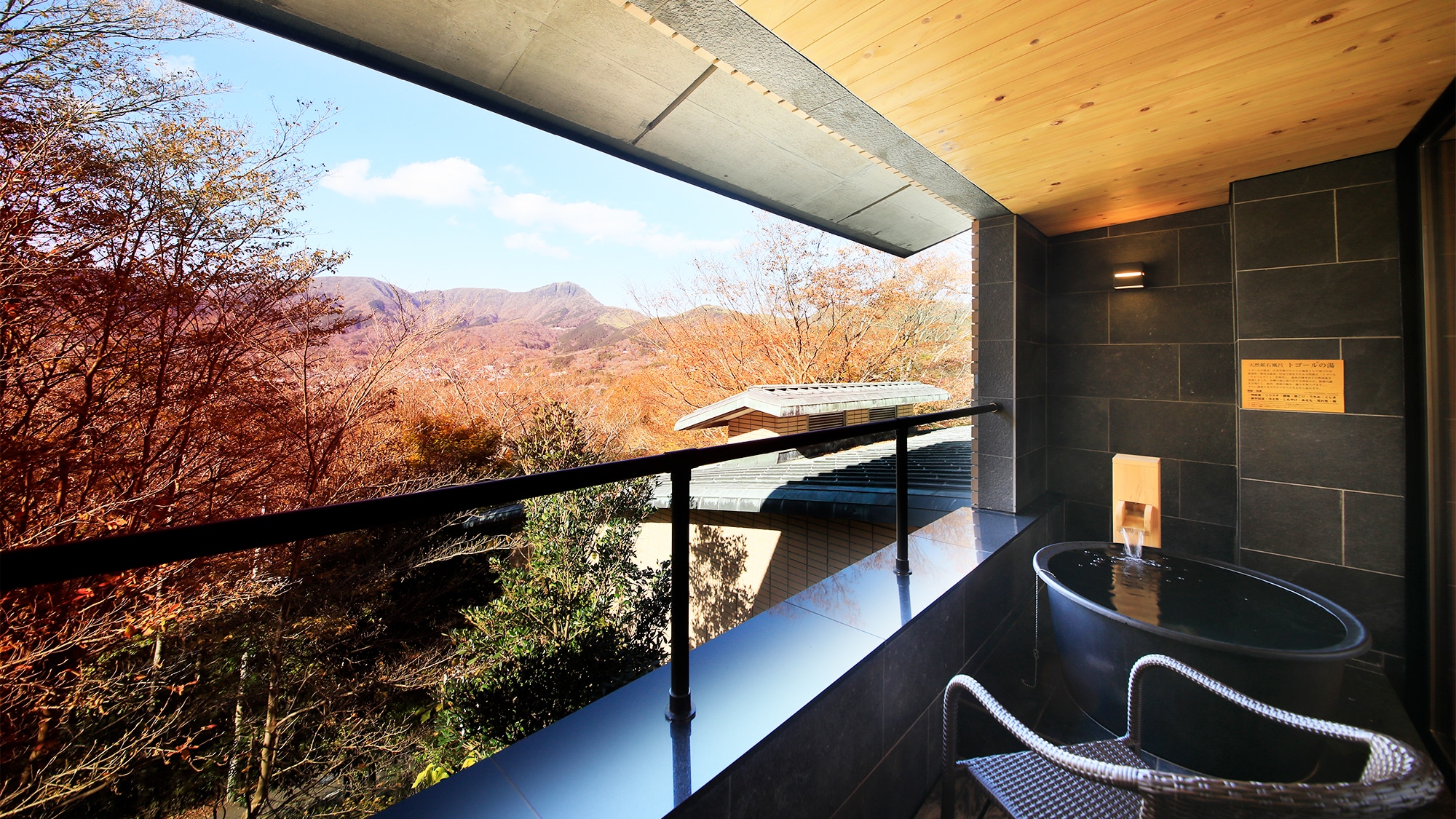 Japanese style executive twin room - open-air bath