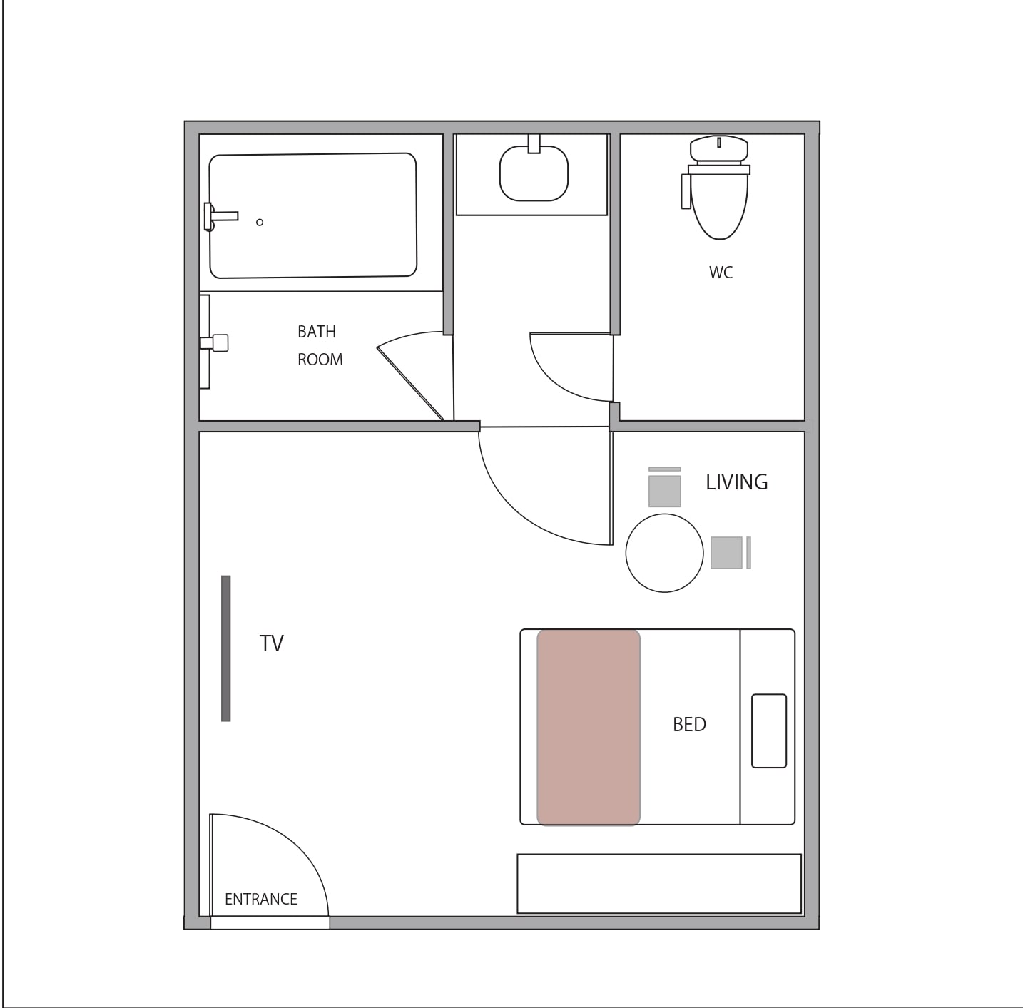 New building Queen bedroom 1