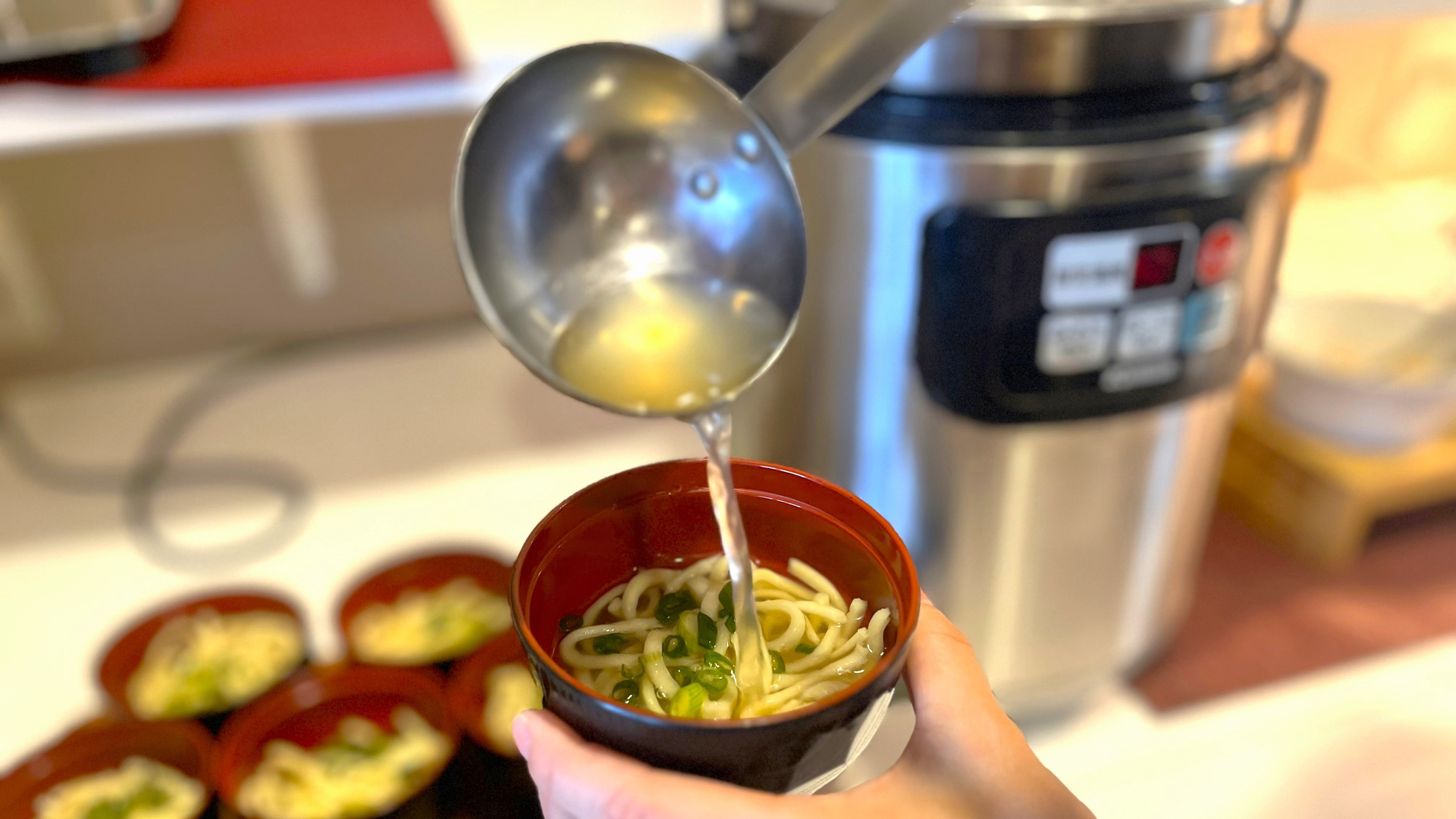 You can enjoy Okinawa's soul food, Okinawa soba.