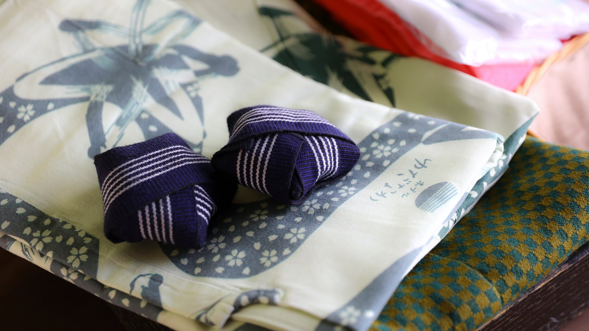 Yukata is available.