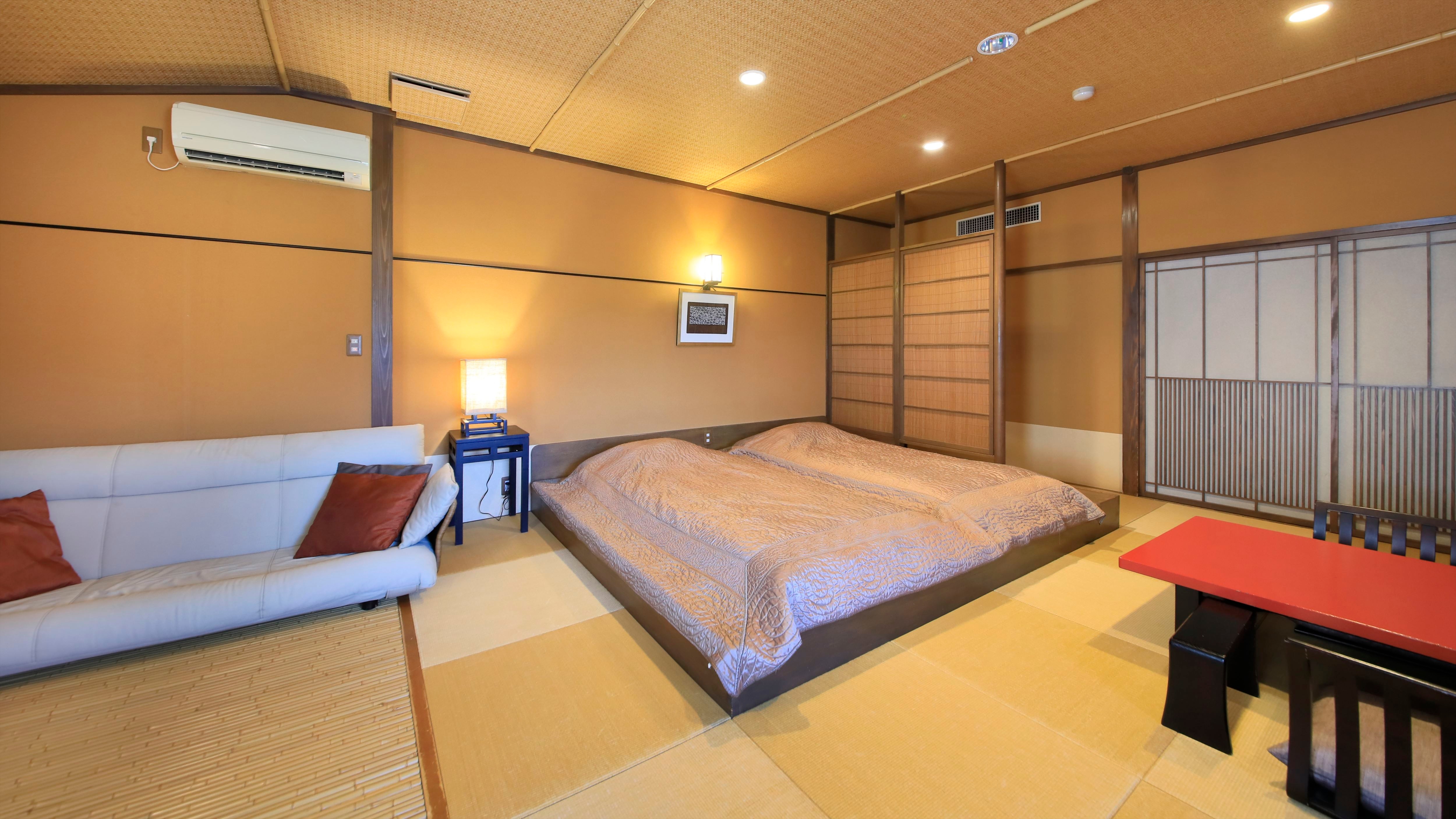 [Aya Yamabuki] Tempat tidur rendah bergaya Jepang dengan ketinggian yang indah di dalam kamar