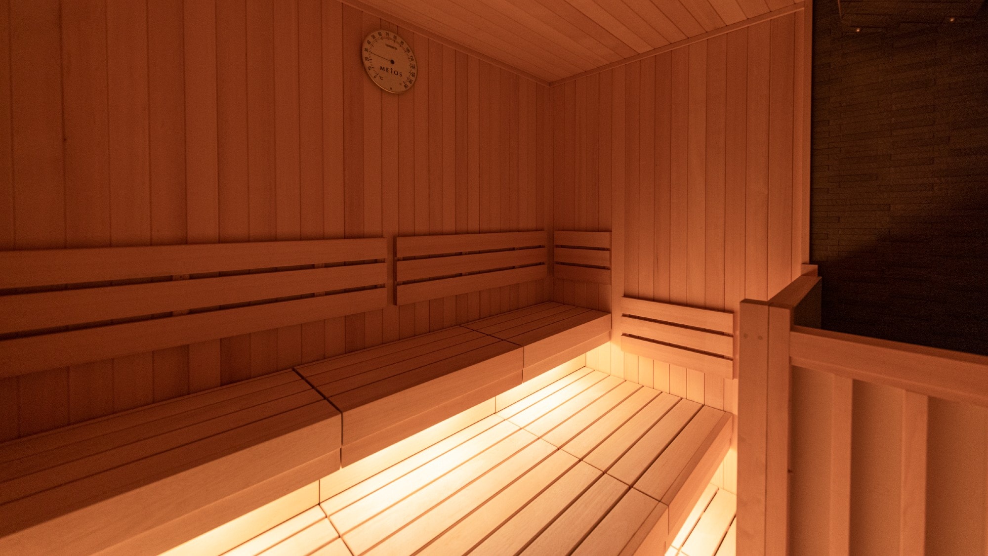 [Dry sauna (men's bath)] You can slowly heal the fatigue of the day.
