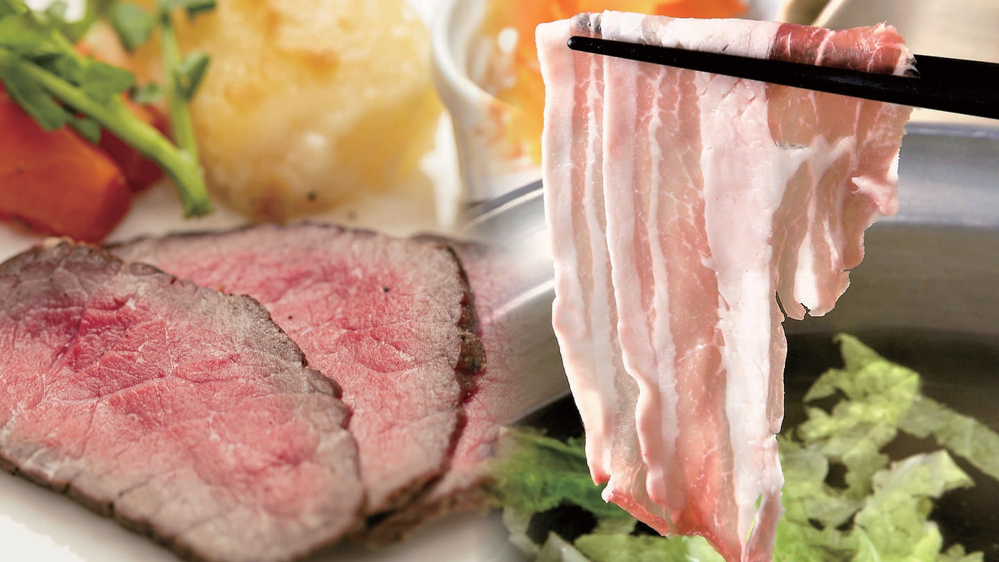 ยามาบิโตะบุฟเฟ่ต์: เนื้อย่างเนื้ออาคางิ และชาบูชาบูหมูที่เลี้ยงด้วยข้าวสาลีโจชู