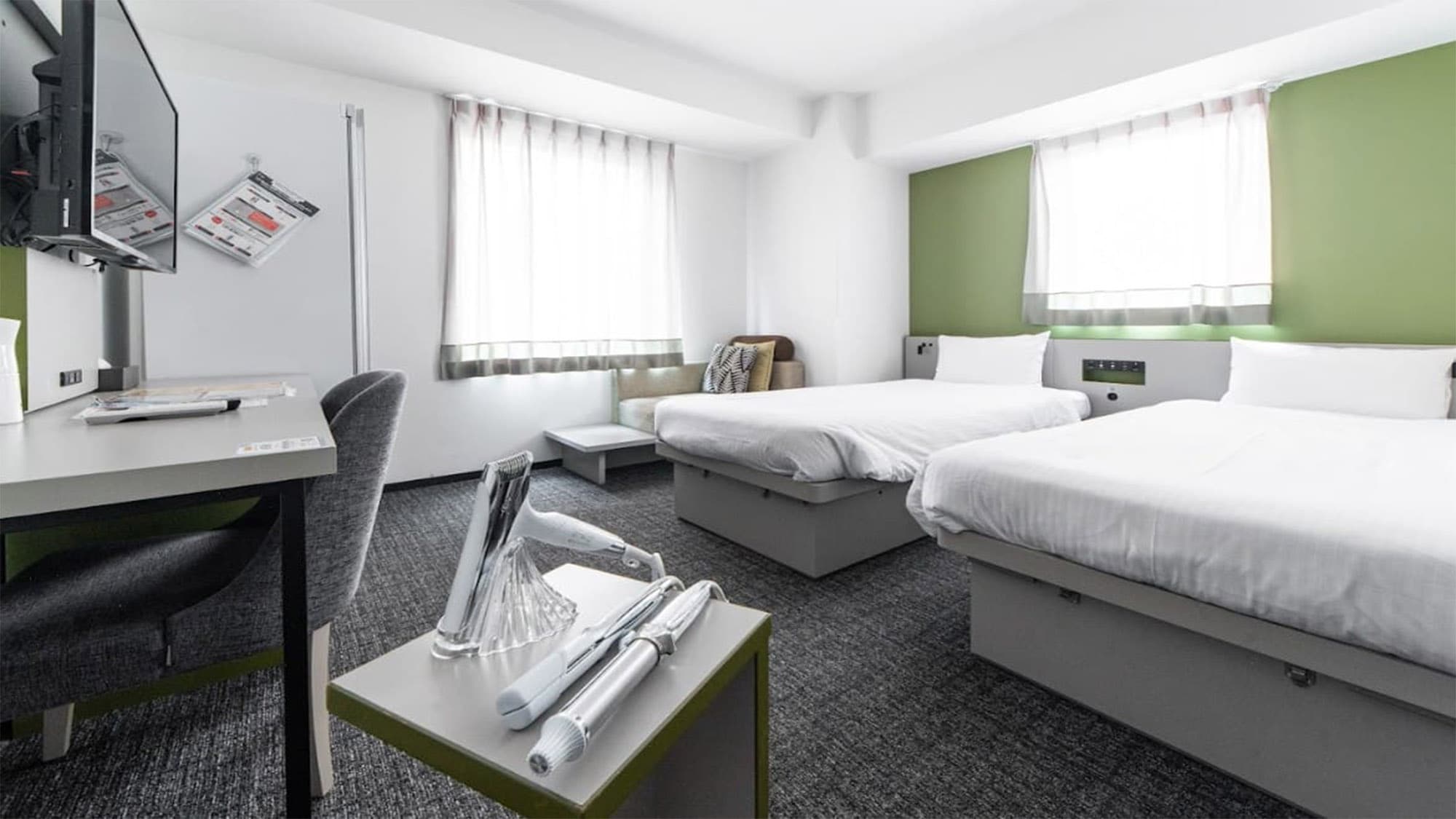 ReFa Corner Twin Room, Non-smoking [17.5-19.6m²], 2 Single Beds