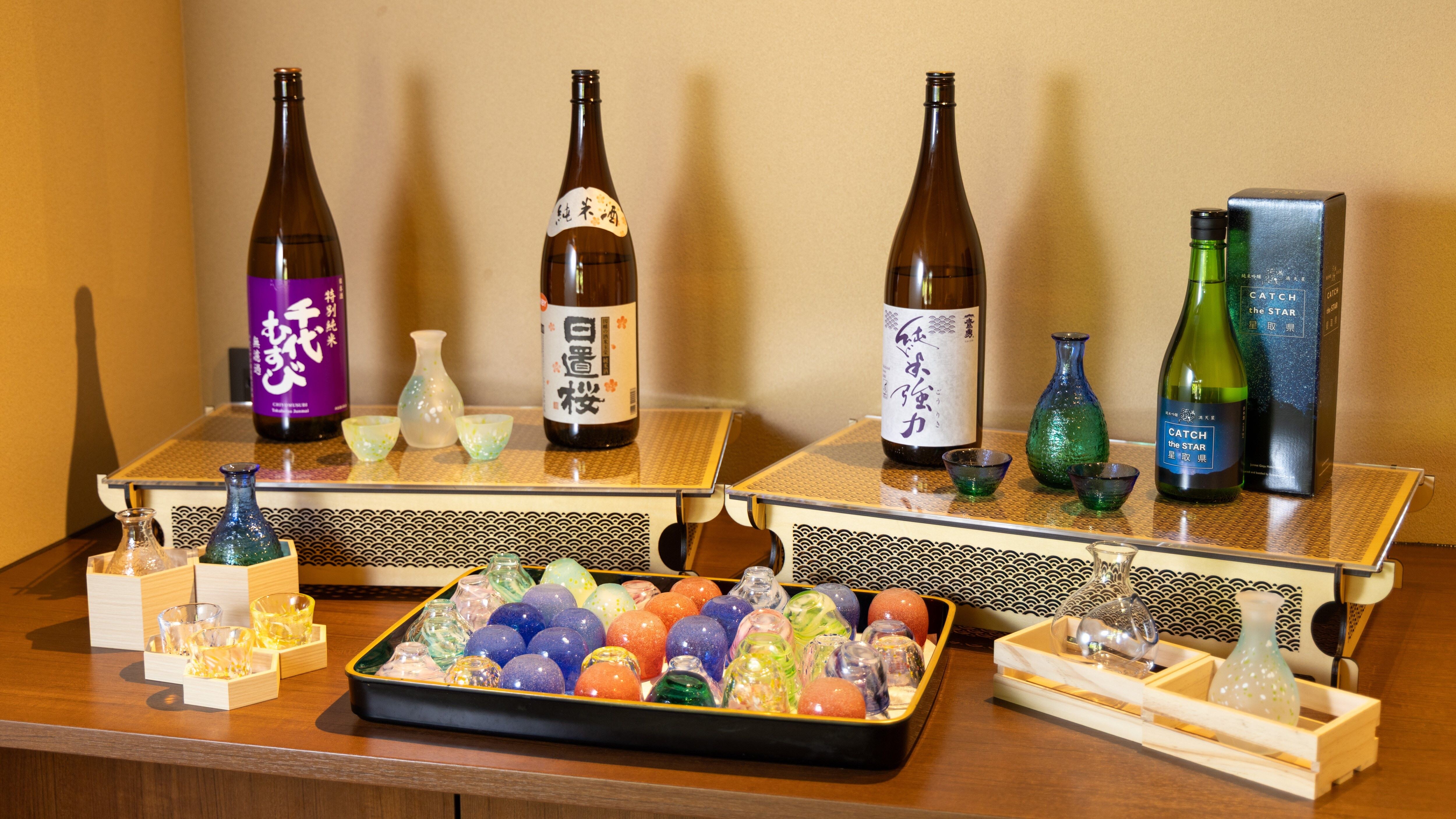 【本地清酒品鑑】我們在休息室提供清酒品鑑服務。 *圖片