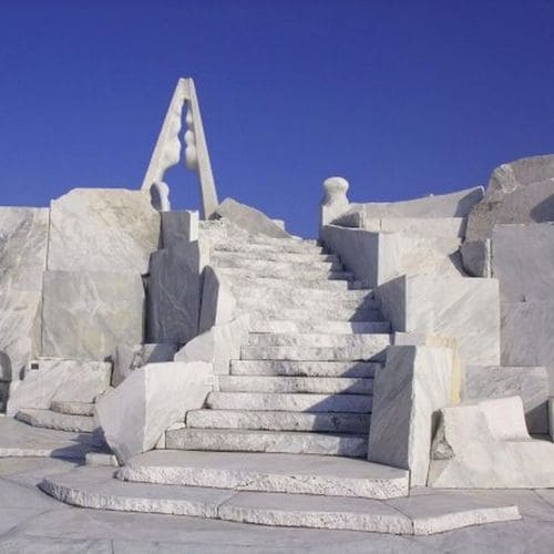 The Hill of Hope, a magnificent white marble object provided by Photogenic: Hiroshima Prefecture