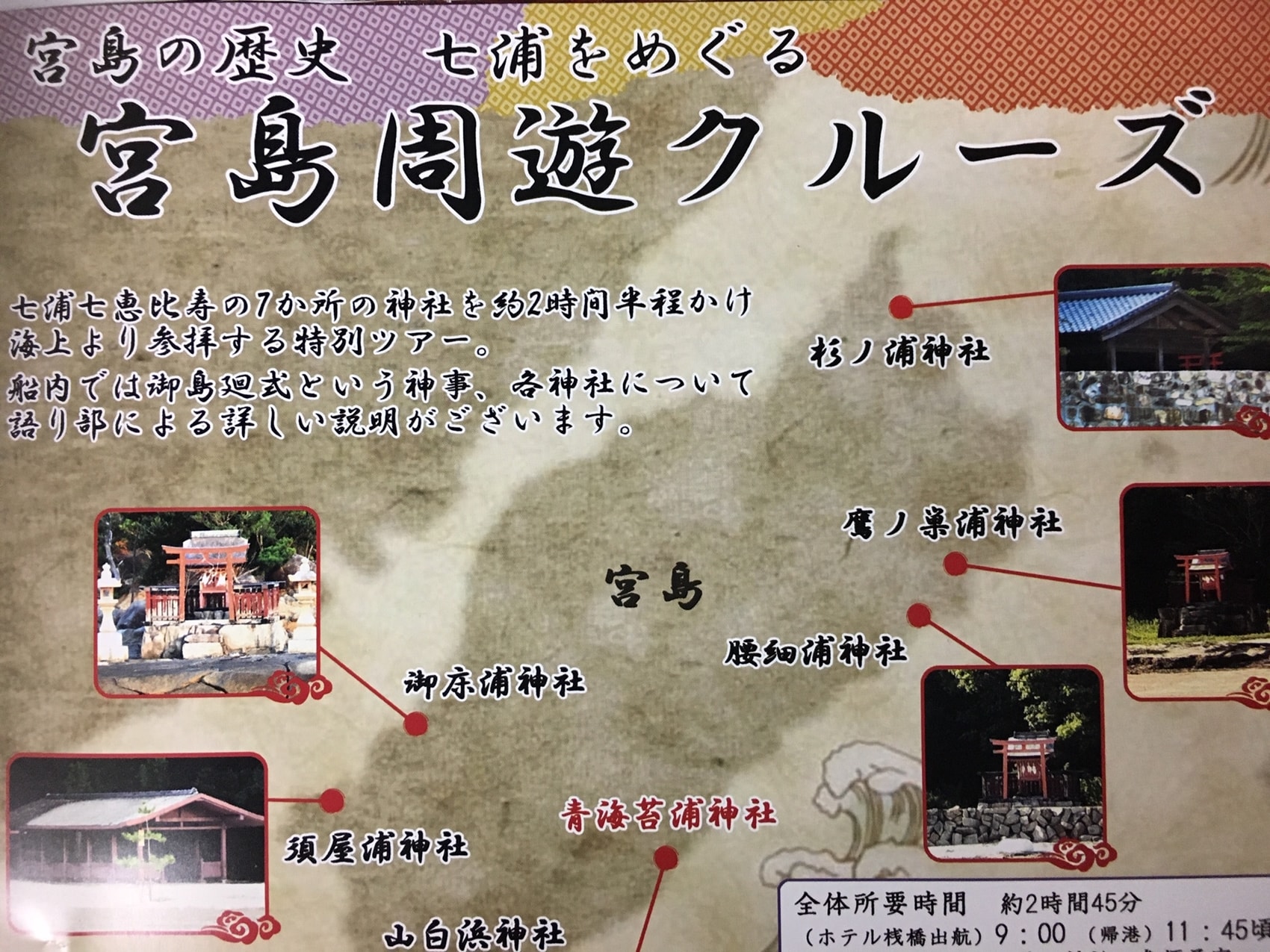 Miyajima Seven Ports Tour Map