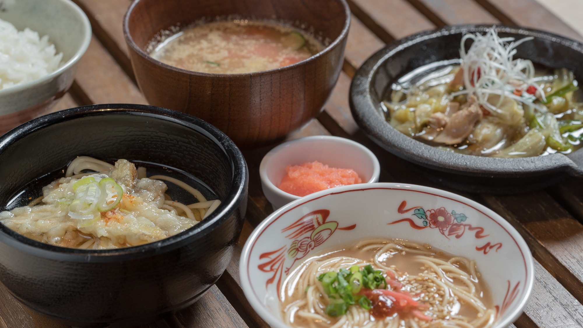 [Sarapan prasmanan] Hakata ramen dan udon juga tersedia