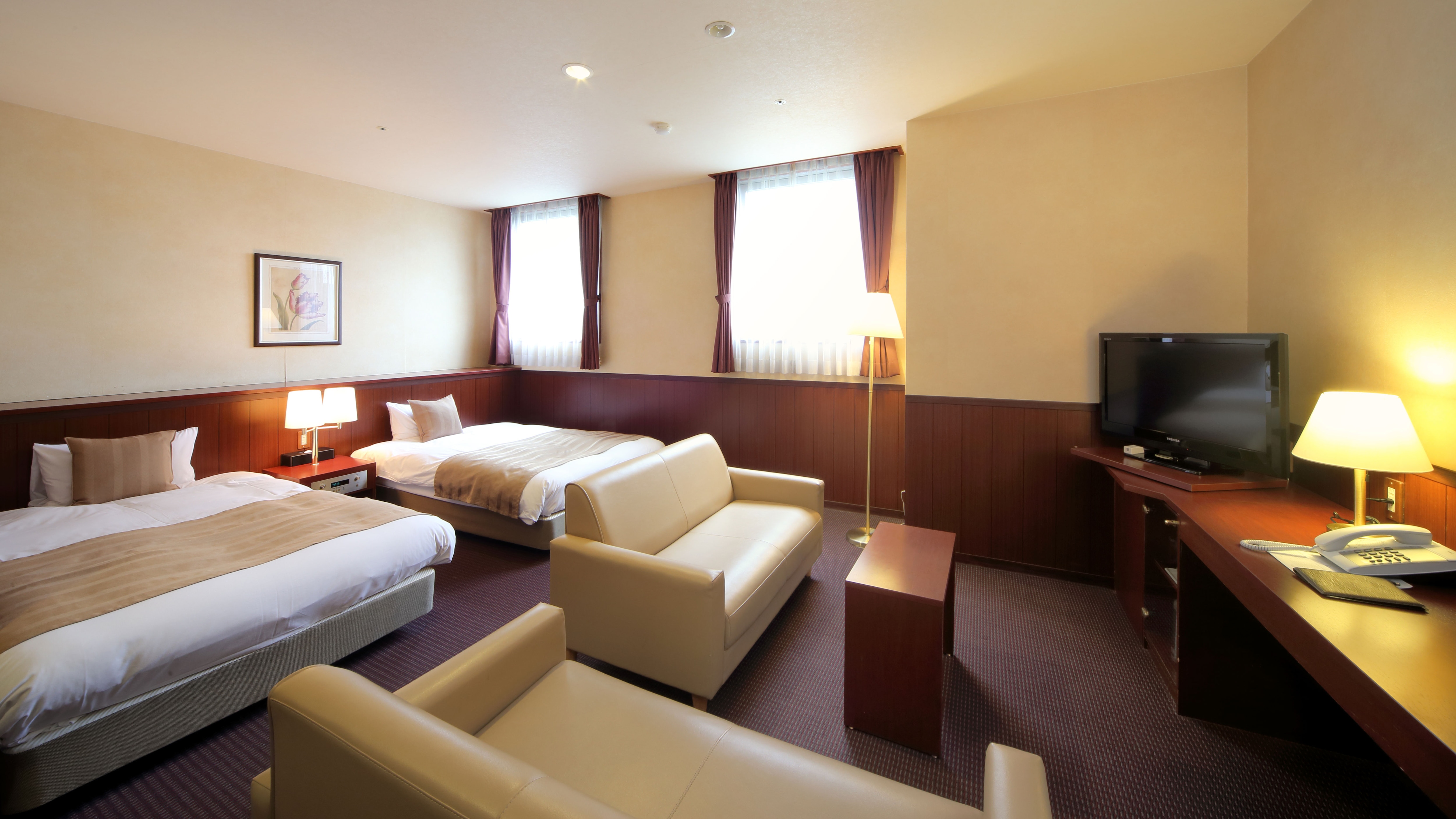 [Non-smoking] Stylish deluxe twin room 28㎡-1