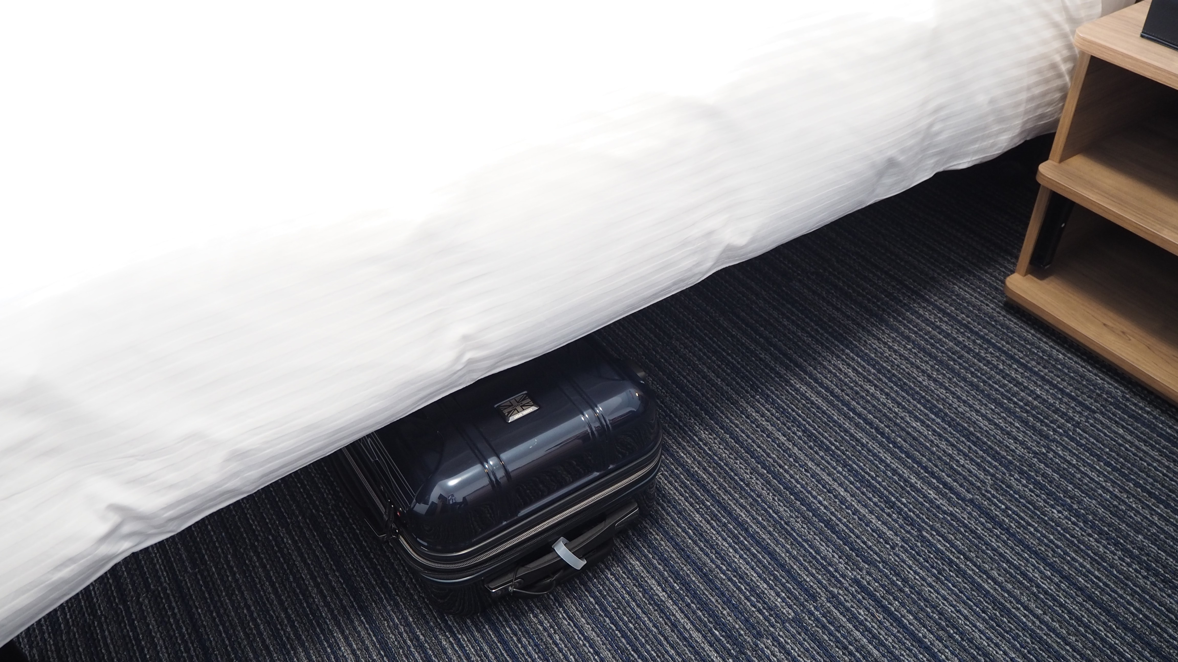 You can store a carry case under the bed