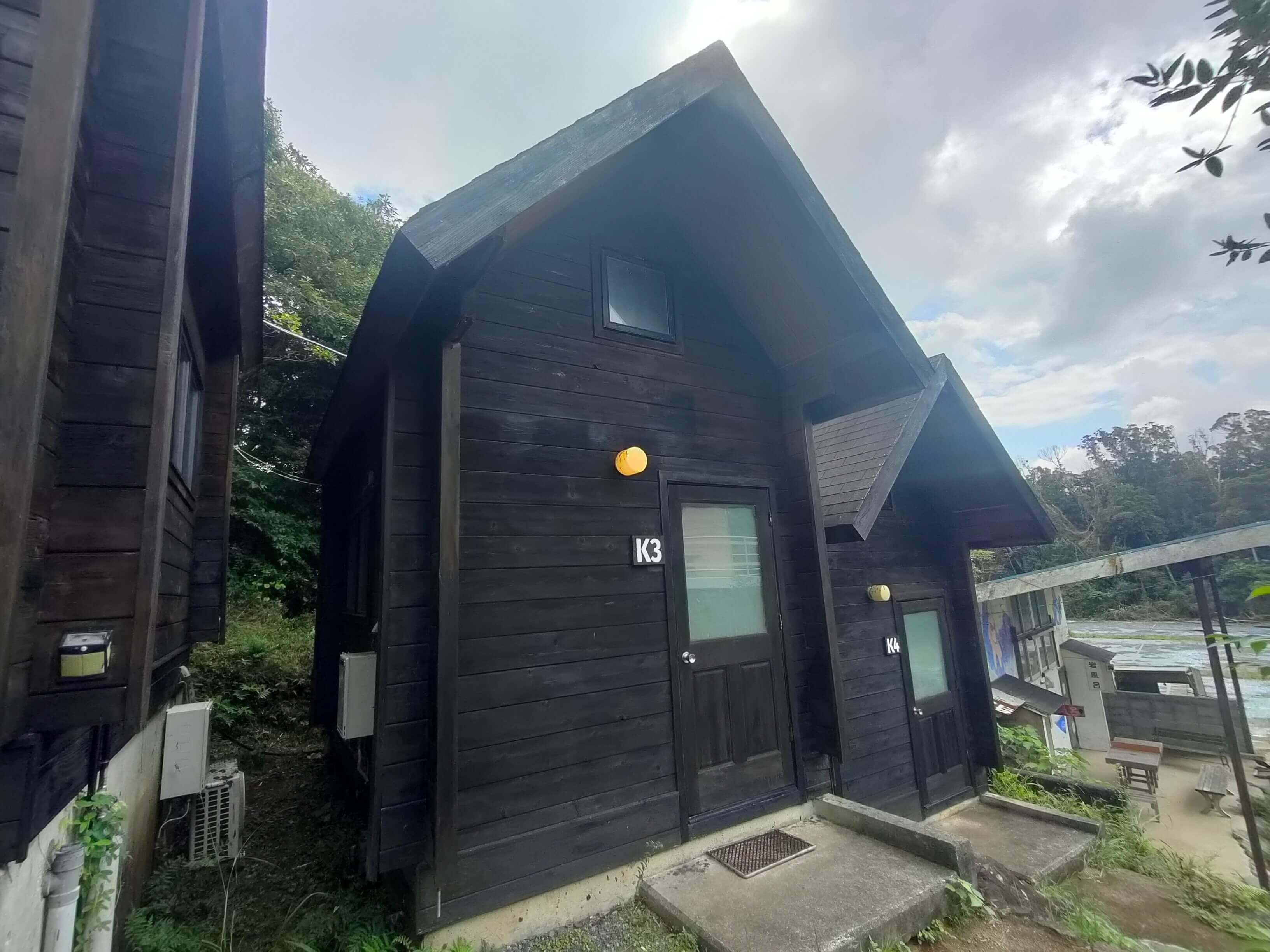 Tiny log house for 2 people