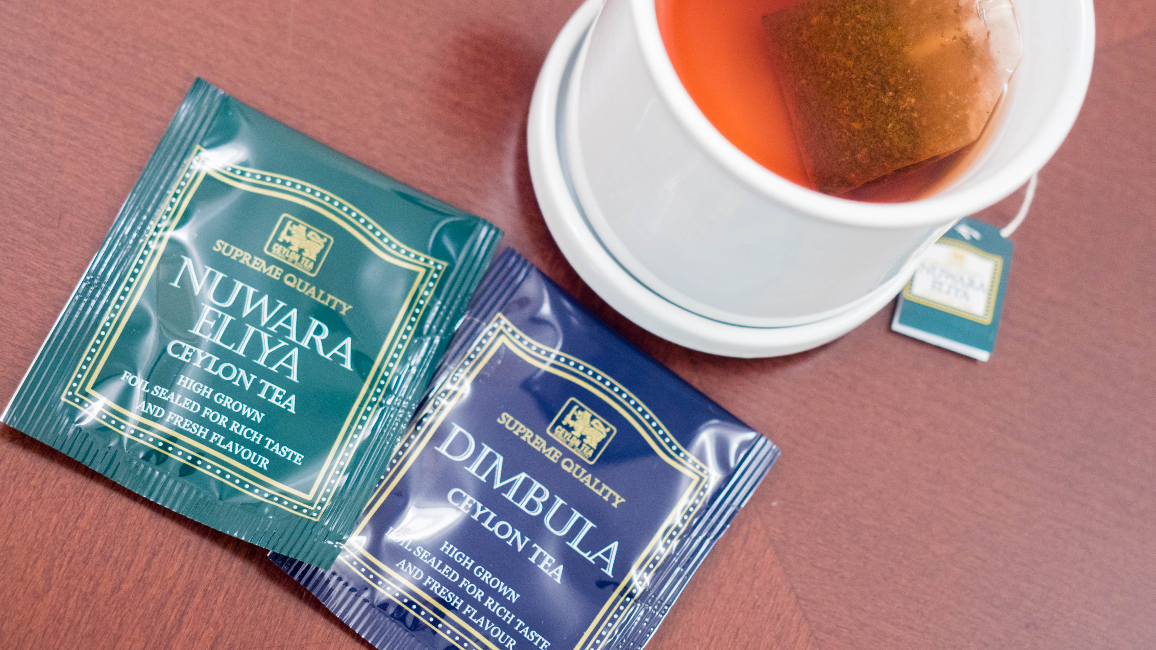 Sencha and black tea are available in the guest rooms.