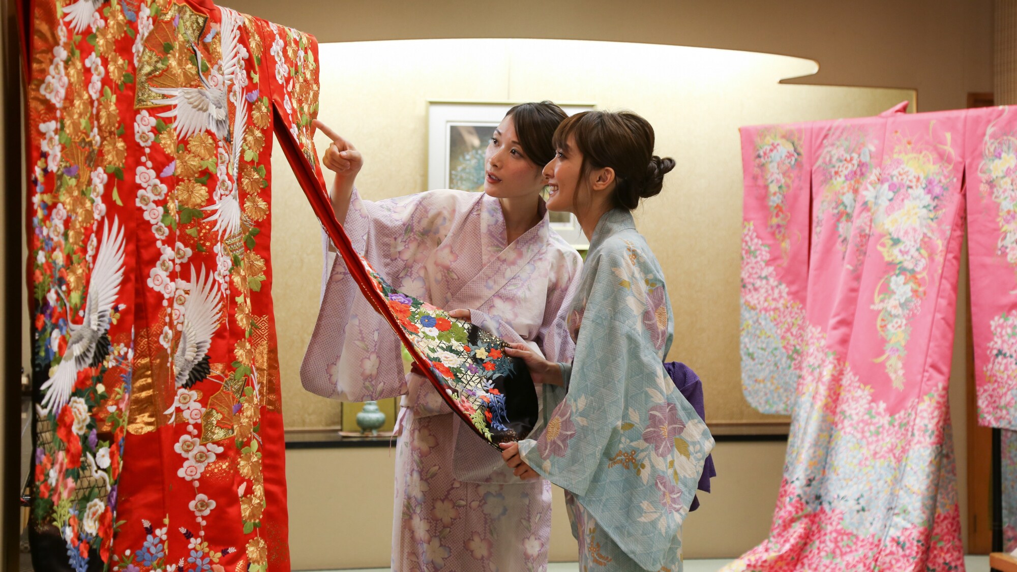 Pengalaman mengenakan kimono tradisional