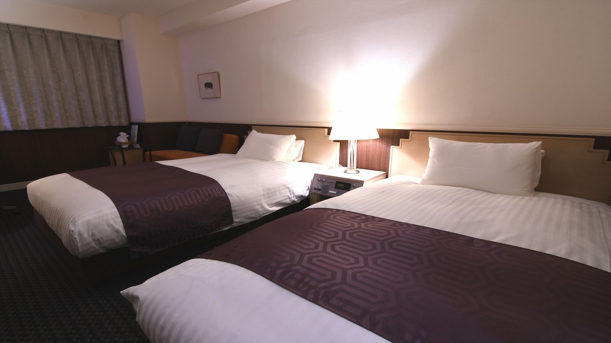Contoh Kamar Superior Twin yang Nyaman (21㎡) (2 tempat tidur Simmons, lebar 120cm)