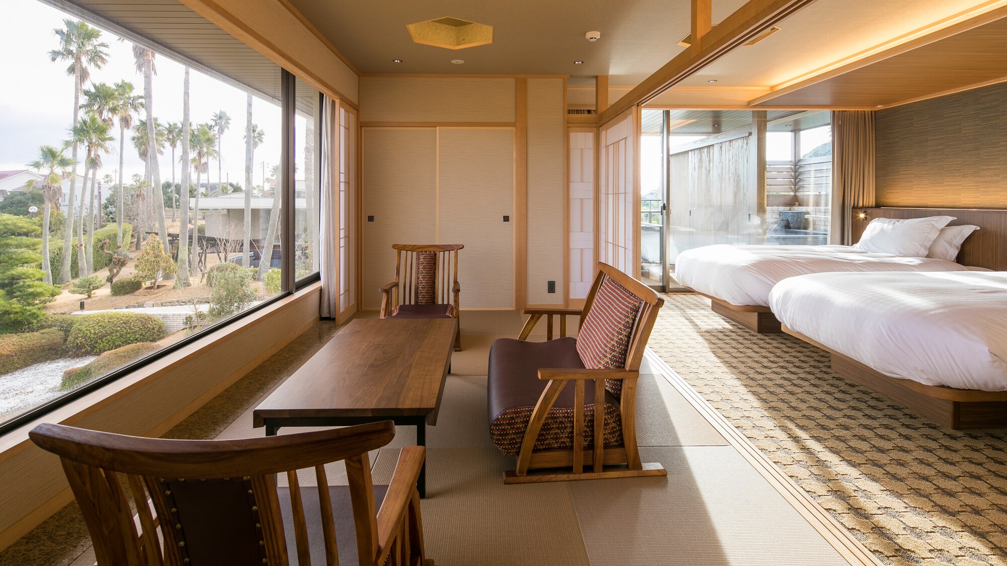 [GARDEN VILLA] Japanese-Western style room with private open-air bath Type D