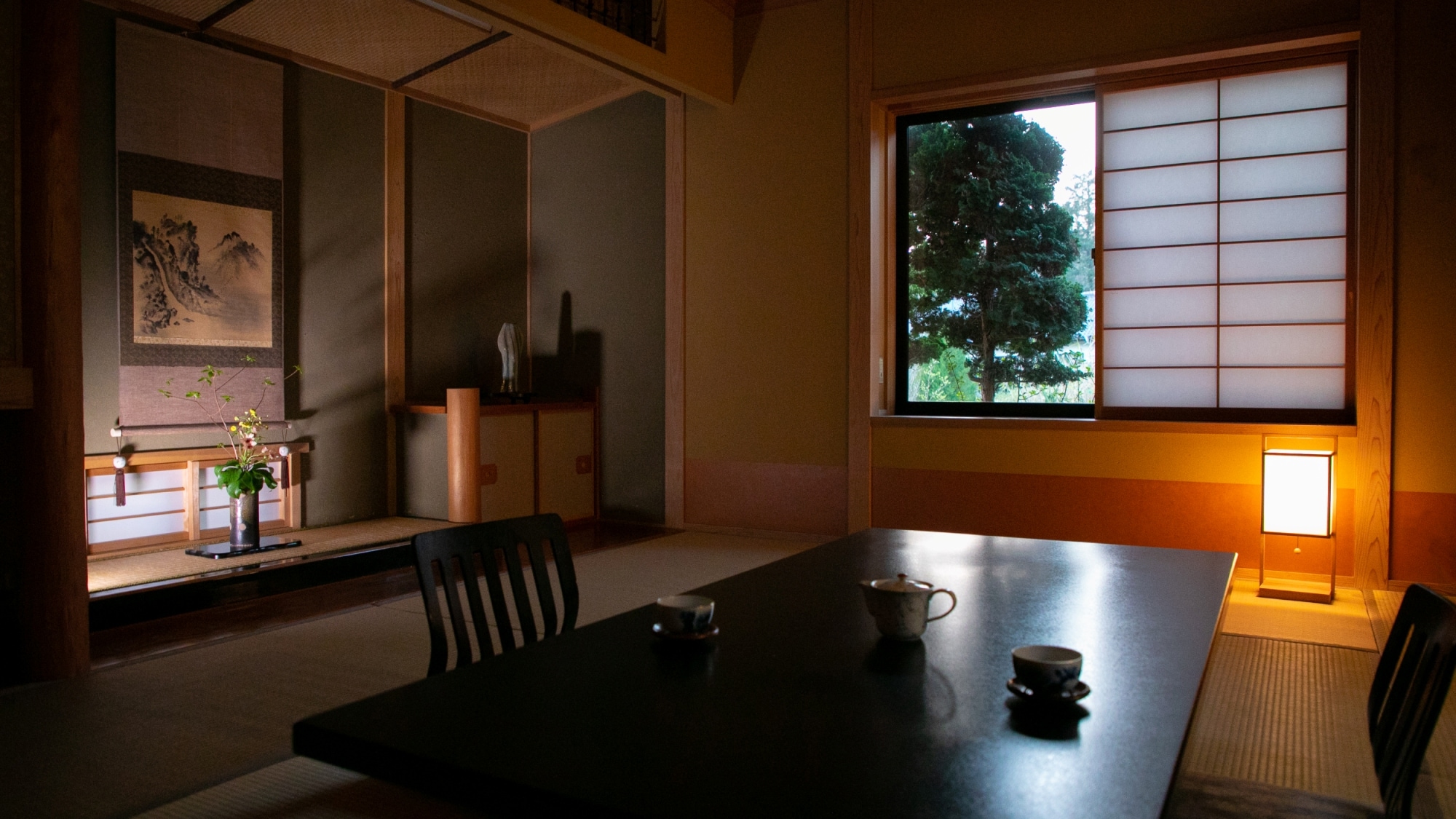 A gentle room with barrier-free access during the remote Kikyo