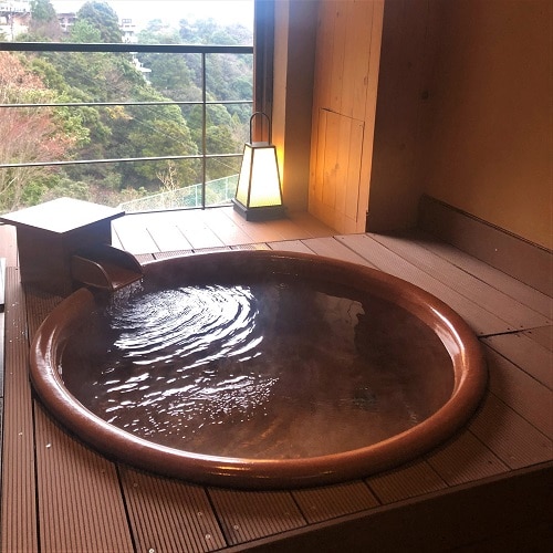 [Non-smoking] "Special room" with hot spring semi-open-air bath ◆ Japanese-style room 10 tatami mats + bedroom