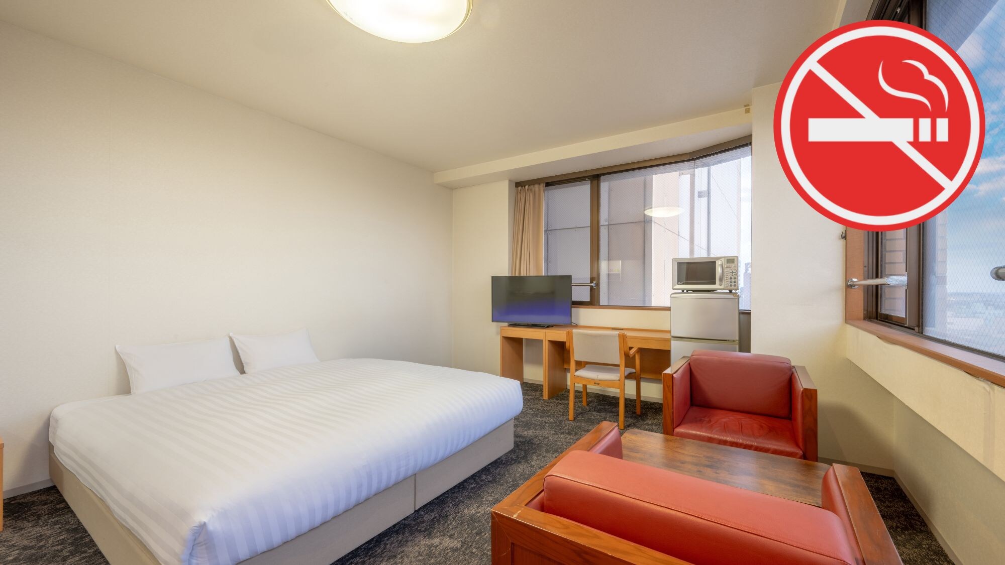 <Non-smoking> [Annex: Double] Bed (90cm) x 2 (Hollywood Twin), simple kitchen, 3 separate bathrooms