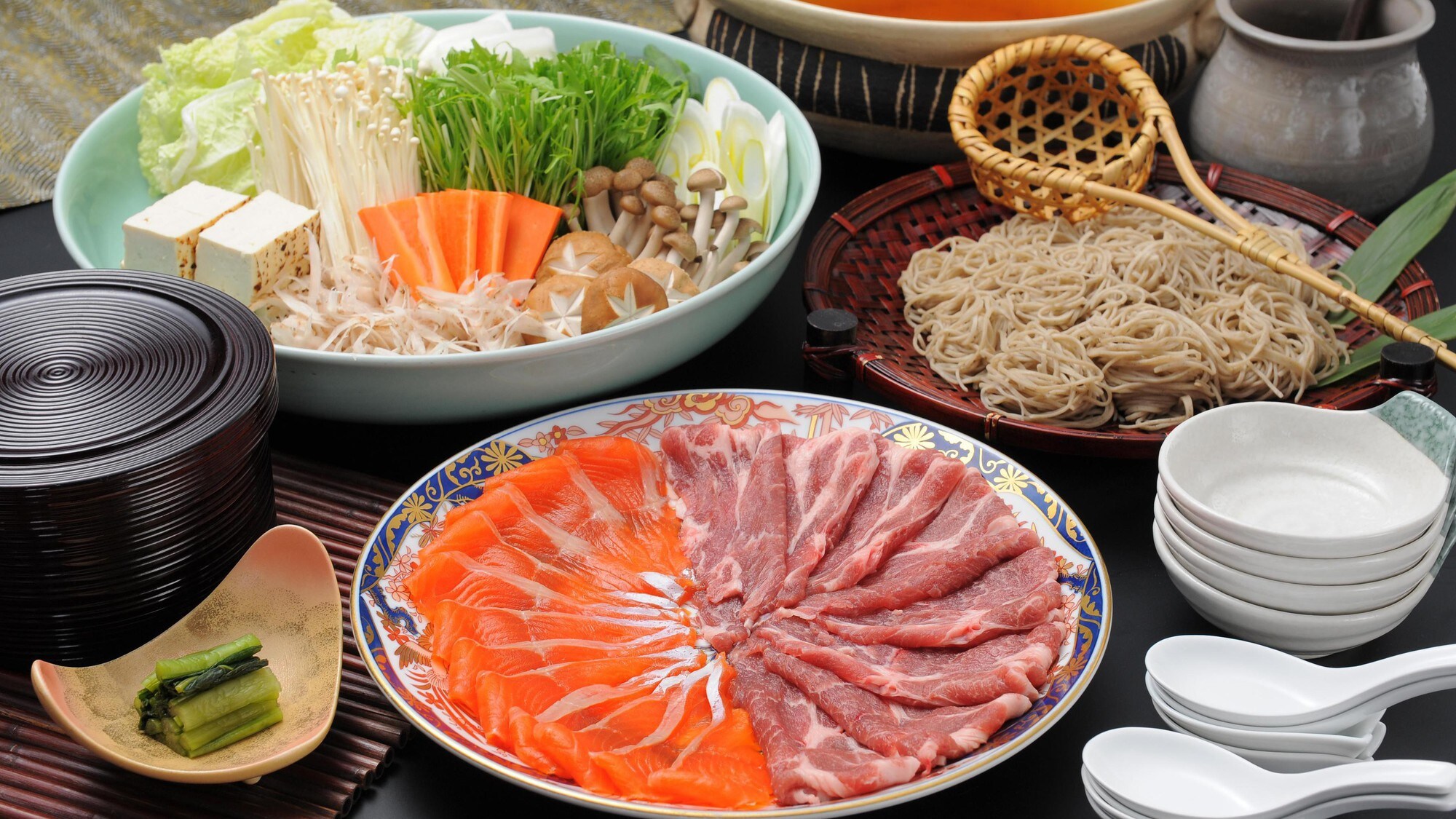 ■เมนูอาหารมื้อค่ำ■สุกี้ยากี้สุดหรูชินชู